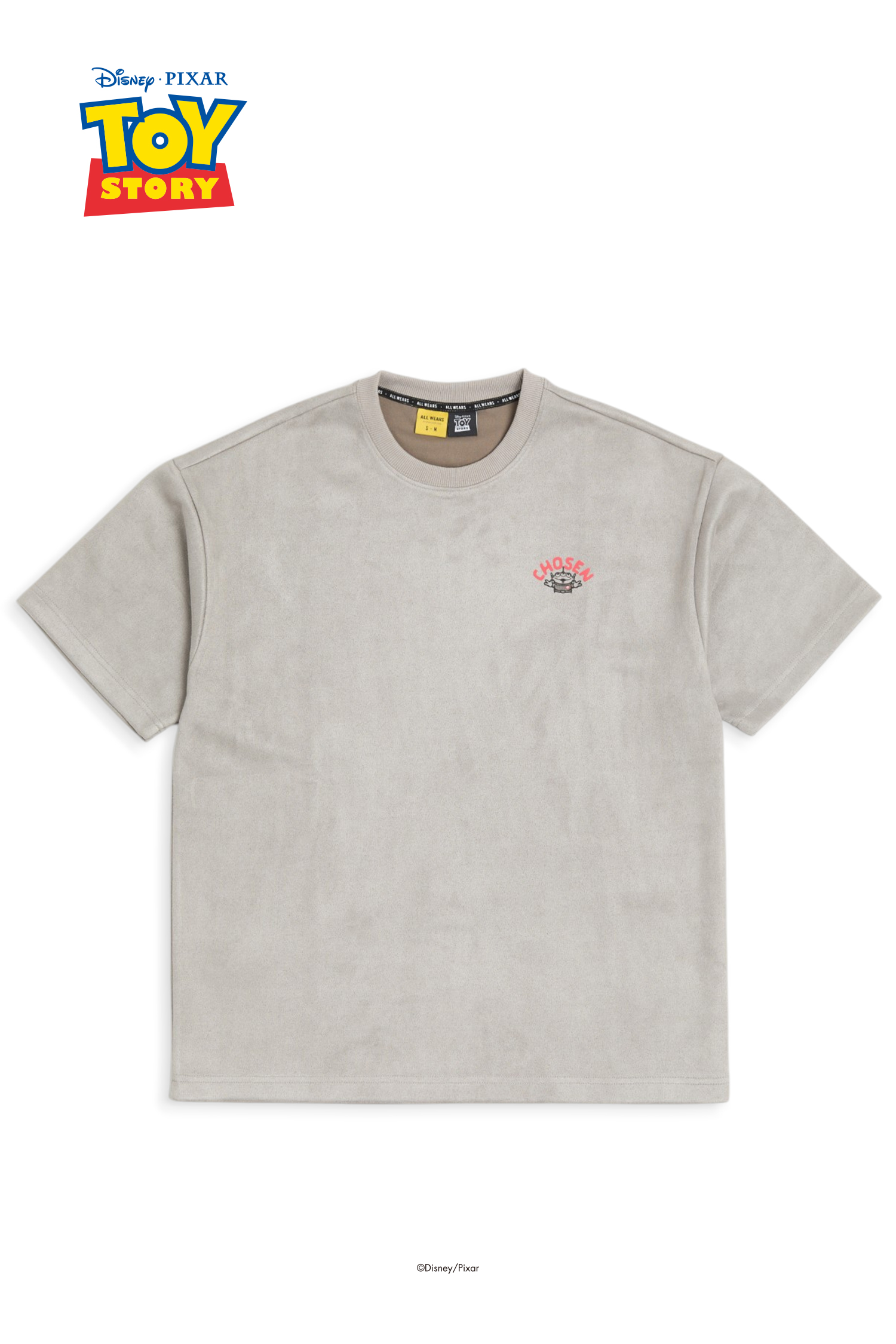 玩具總動員 麂皮印花短袖上衣