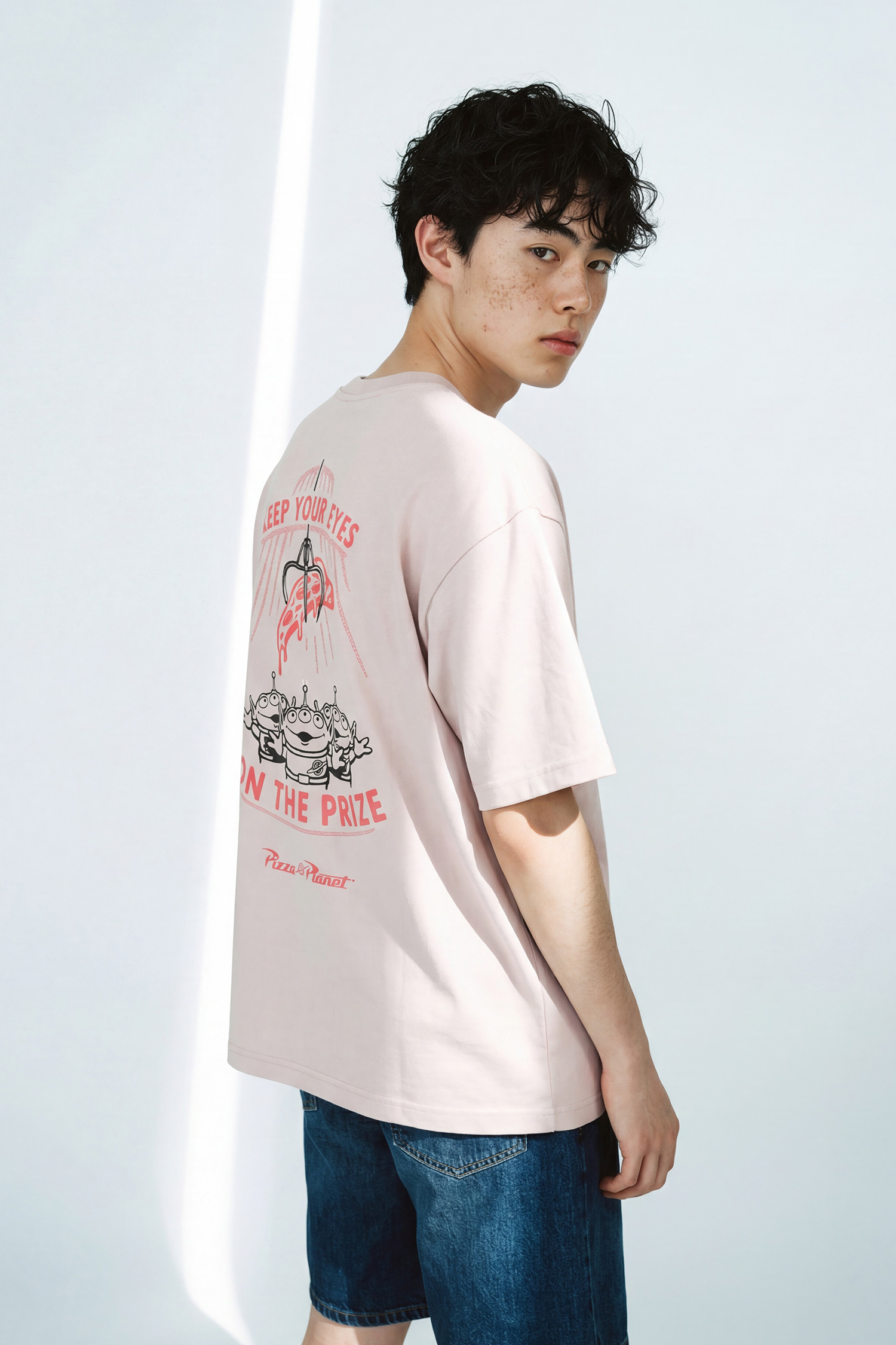 玩具總動員 麂皮印花短袖上衣