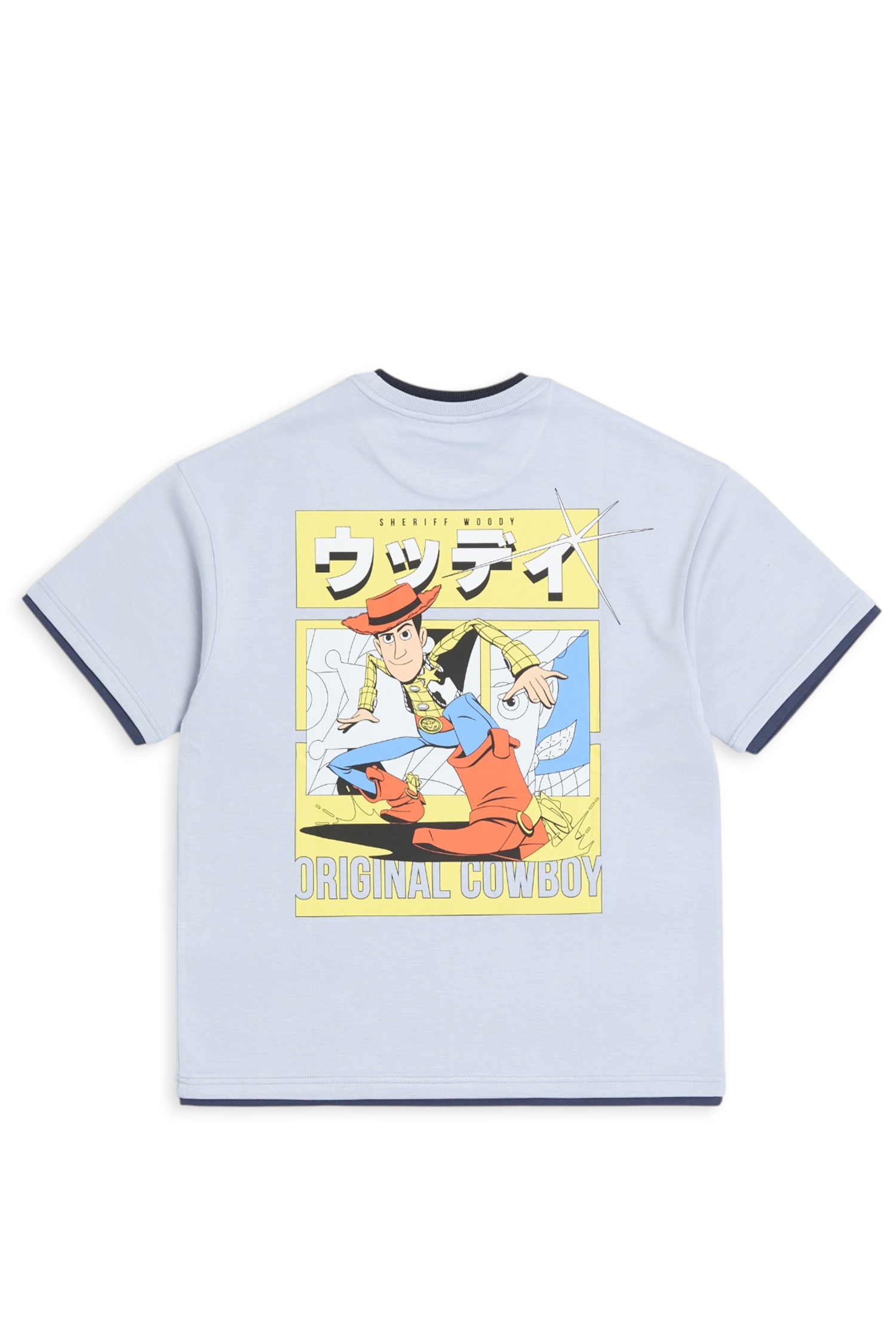 玩具總動員 假兩件印花短袖上衣