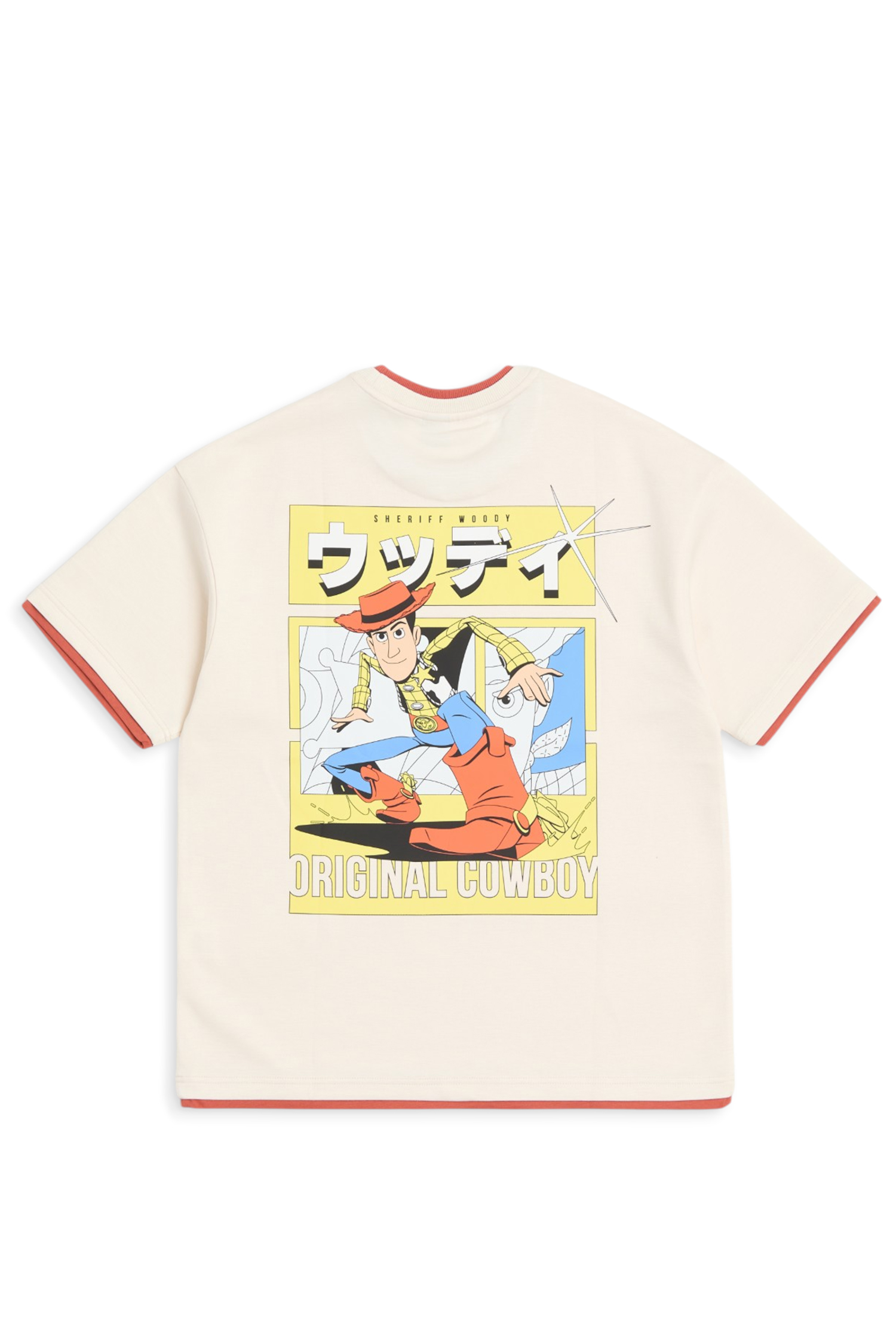 玩具總動員 假兩件印花短袖上衣