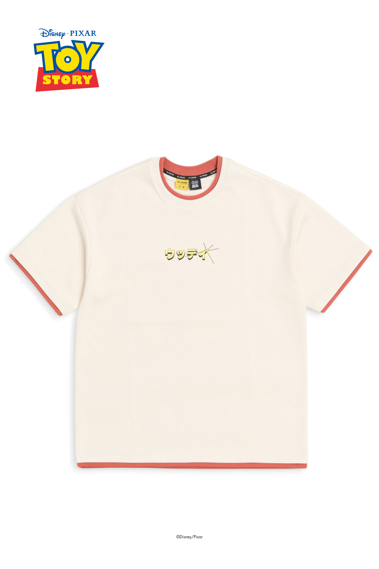 玩具總動員 假兩件印花短袖上衣