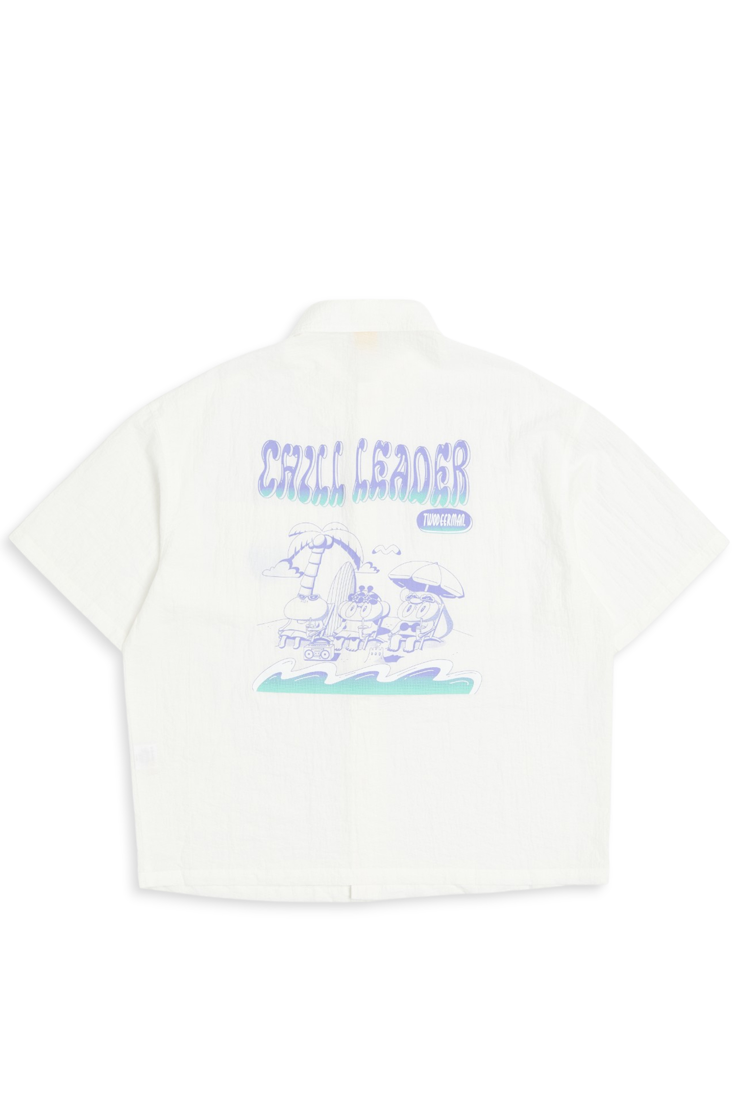 鹿人與泥鰍 泡泡紗短袖襯衫