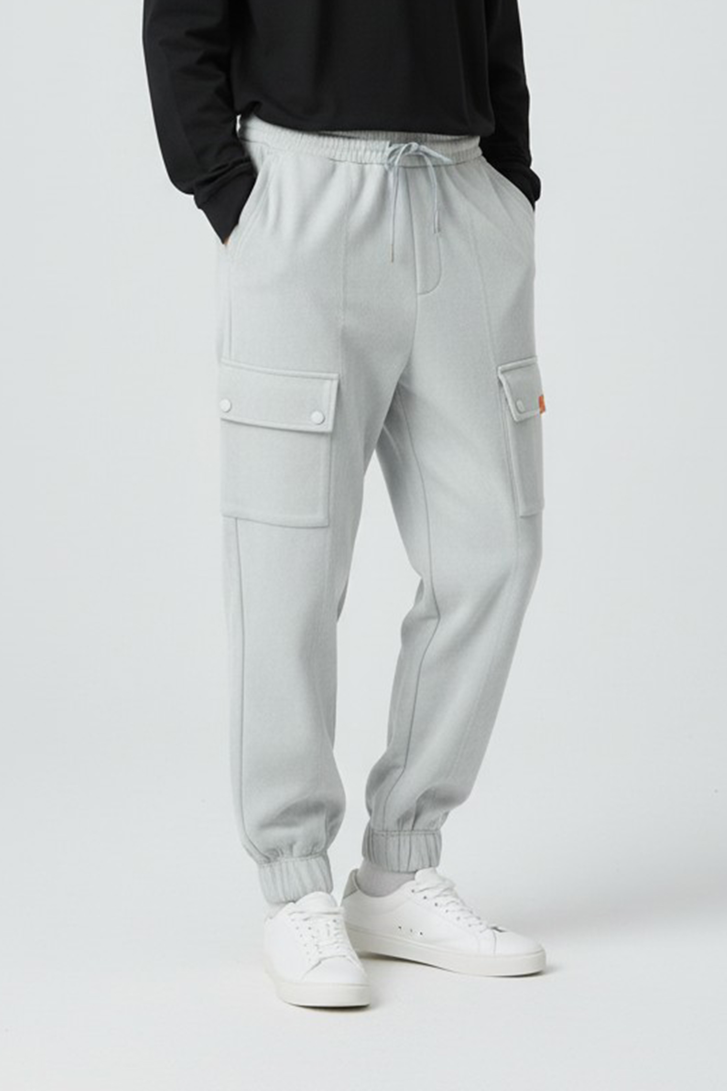 ALL WEARS 麂皮縮口長褲