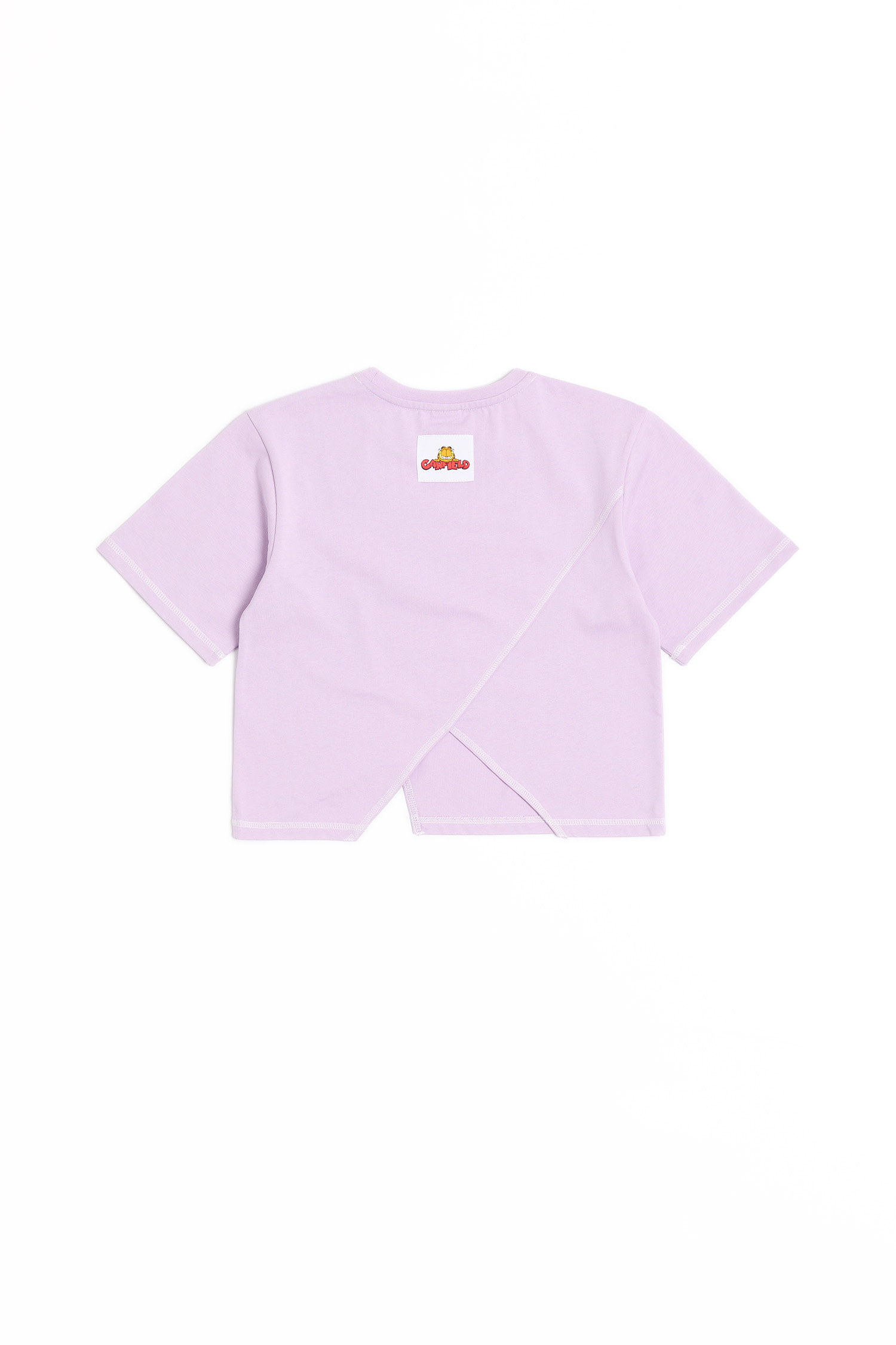 加菲貓 熊熊玩偶 撞色爬線短袖上衣(女)