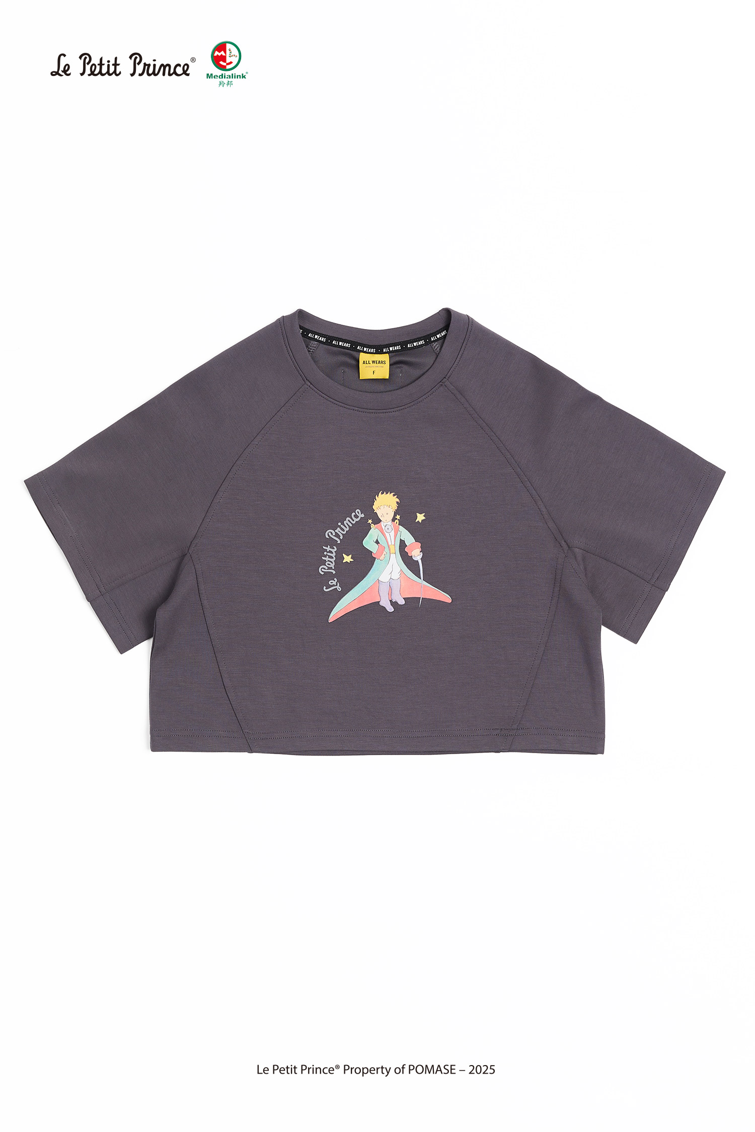 小王子 太空棉剪接短袖上衣(女)