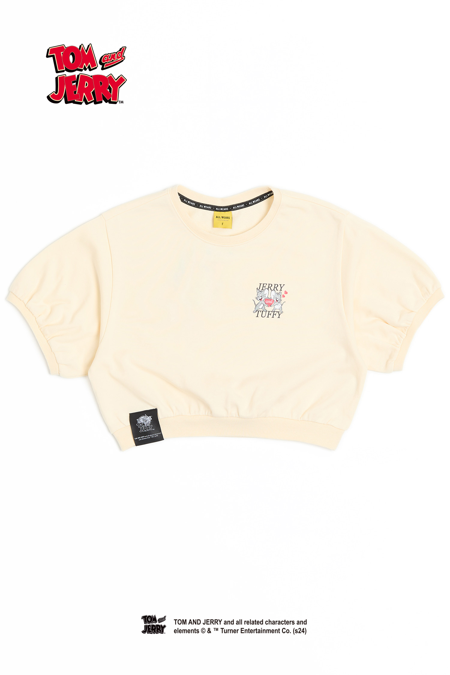 TOM AND JERRY 縮腰印花短袖上衣(女)