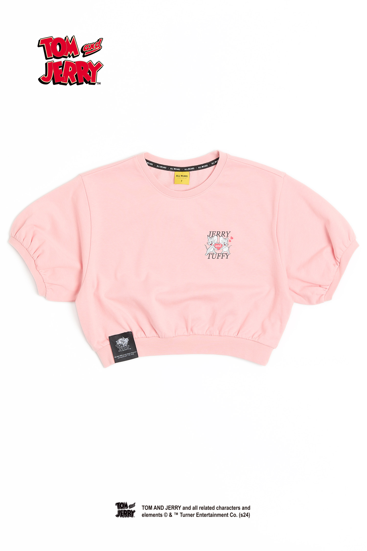 TOM AND JERRY 縮腰印花短袖上衣(女)