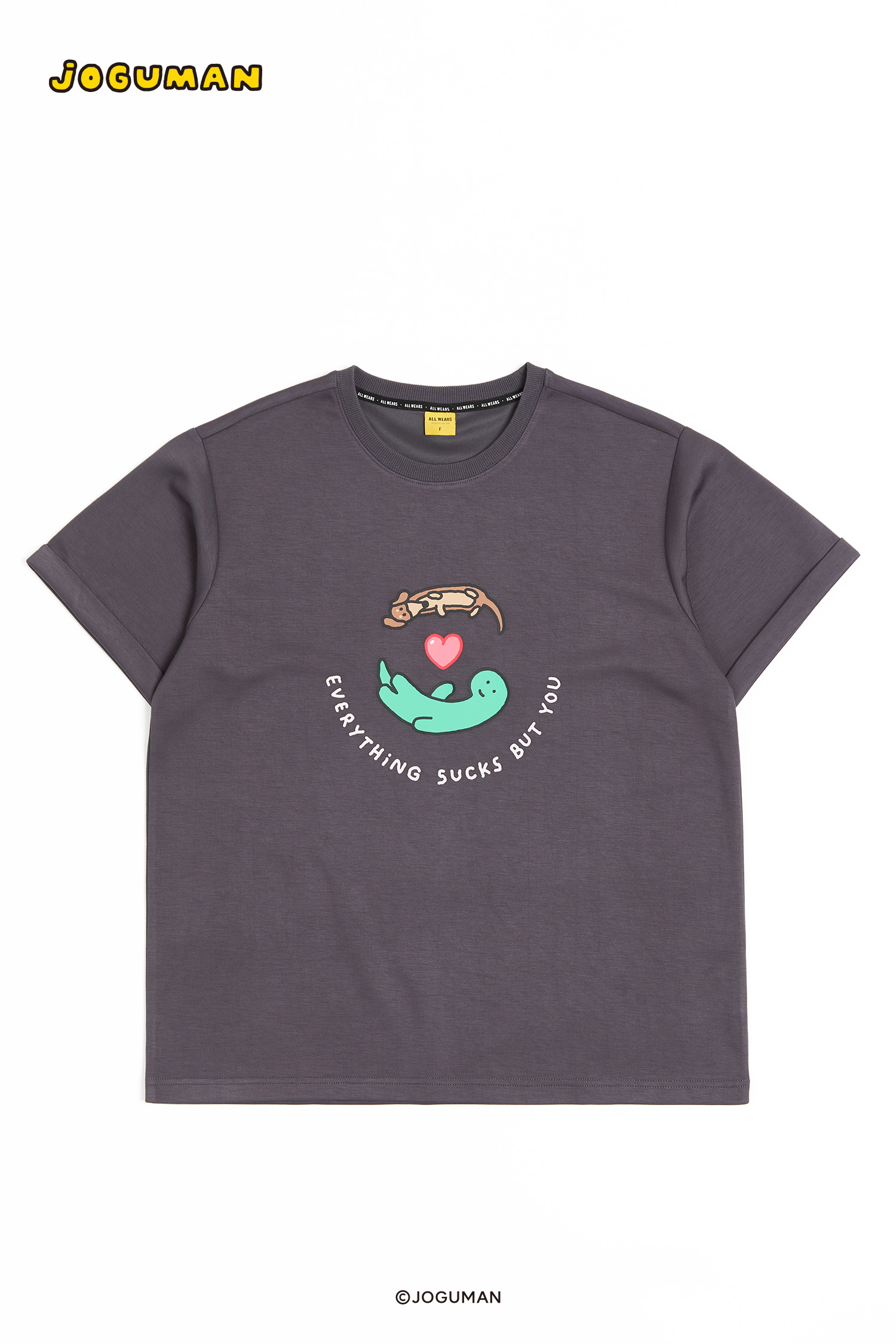 JOGUMAN 太空棉印花短袖上衣(女)