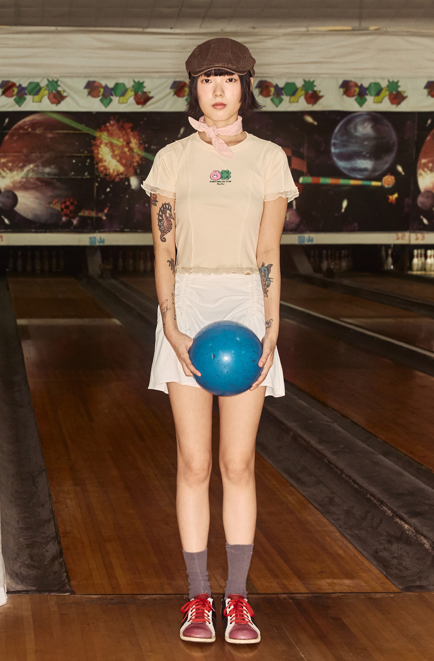 ZIZONE 假兩件短袖上衣(女)