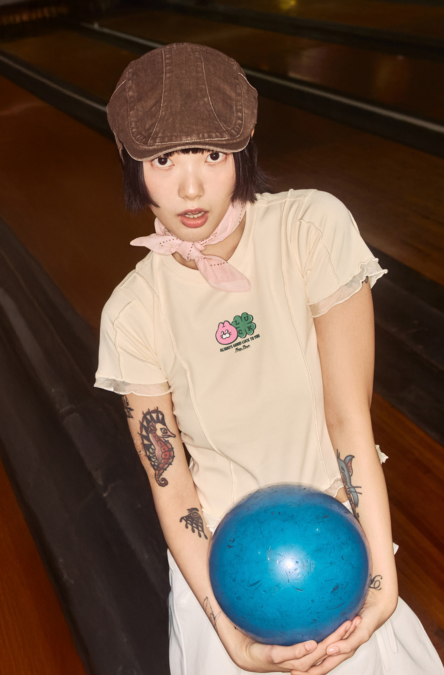 ZIZONE 假兩件短袖上衣(女)