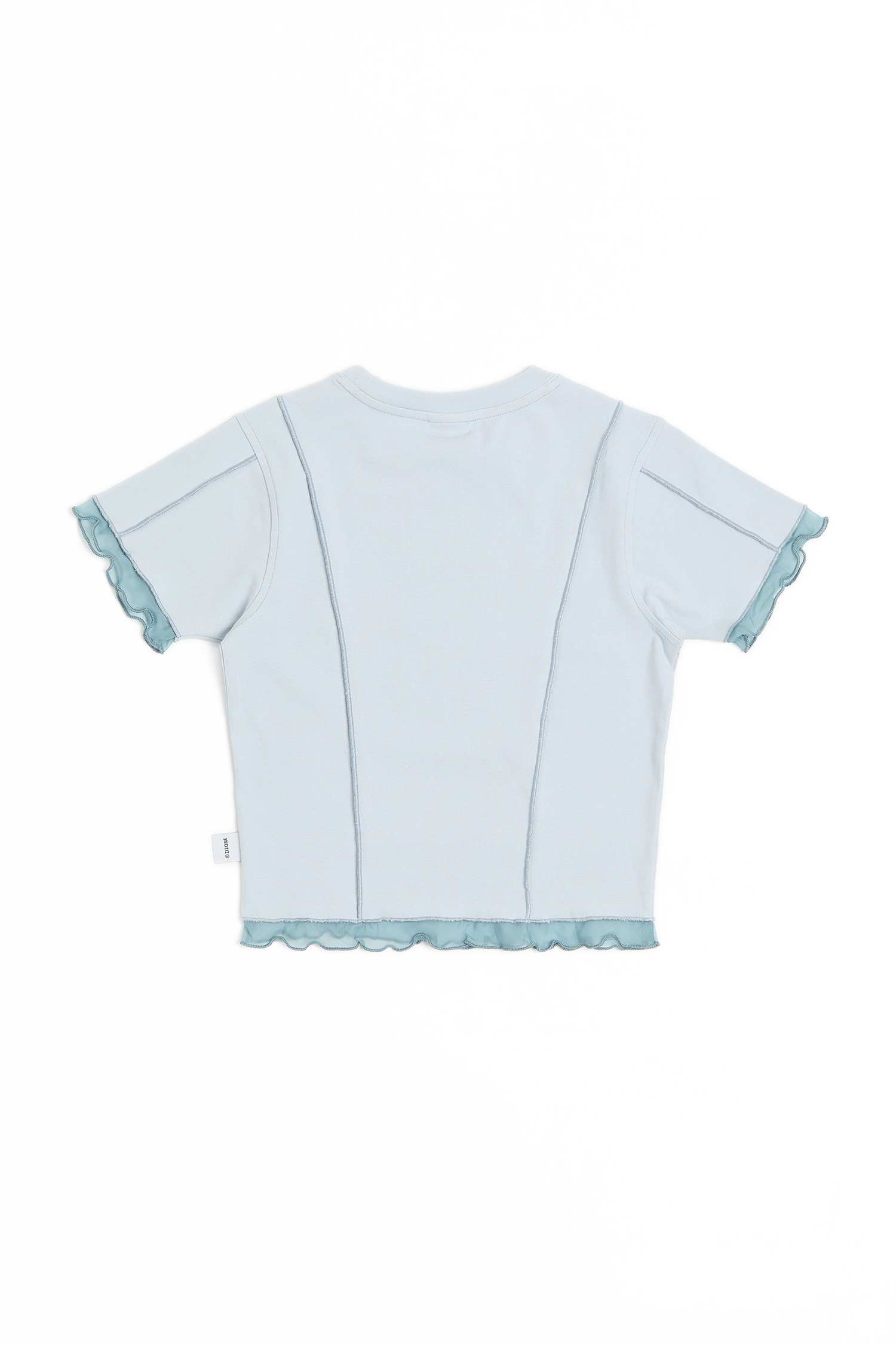 ZIZONE 假兩件短袖上衣(女)