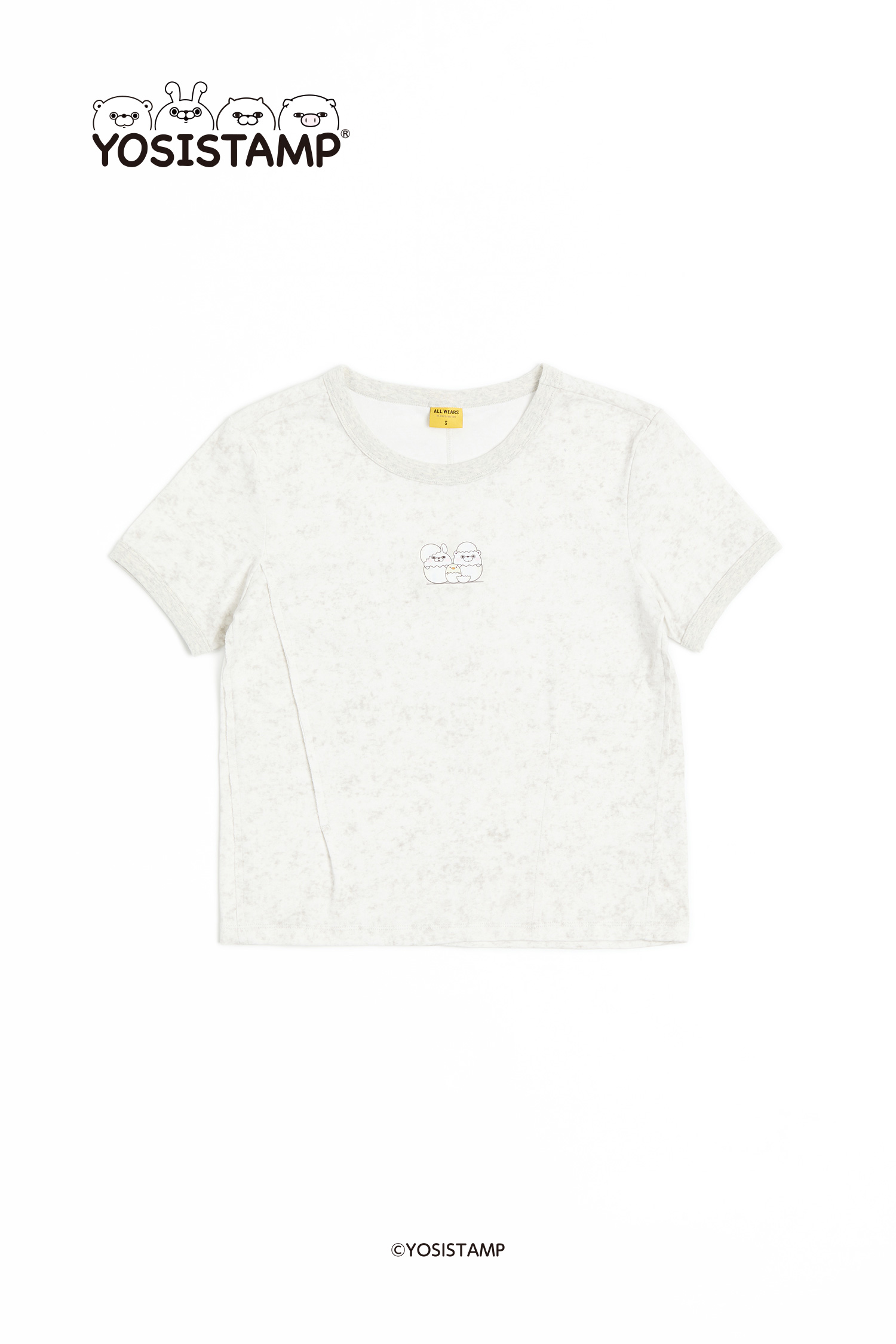 YOSISTAMP 水洗打摺短袖上衣(女)