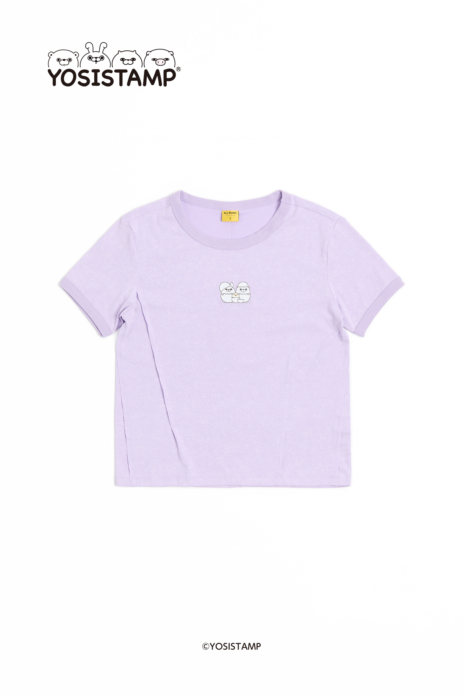 YOSISTAMP 水洗打摺短袖上衣(女)