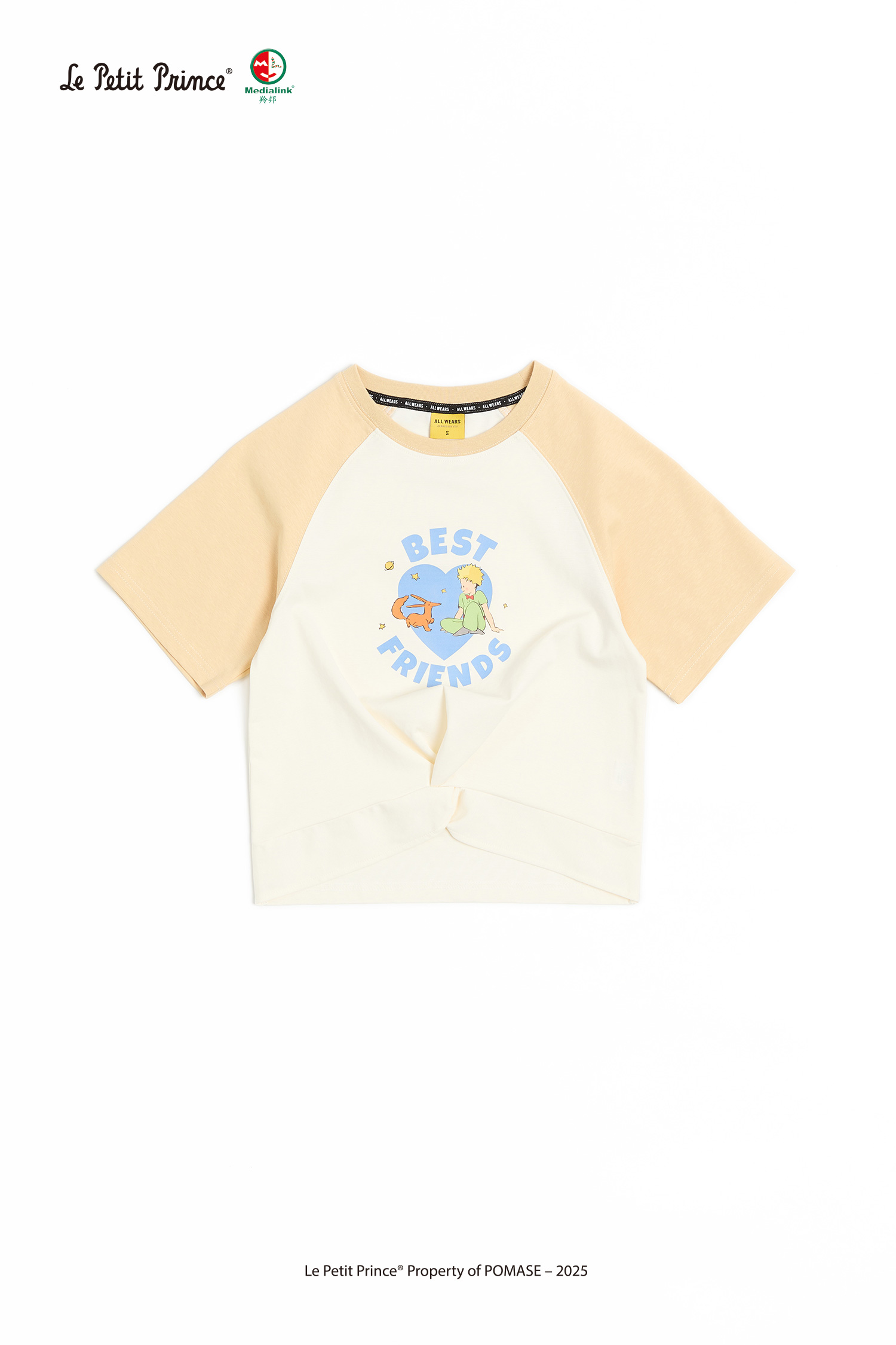 小王子 扭結印花短袖上衣(女)