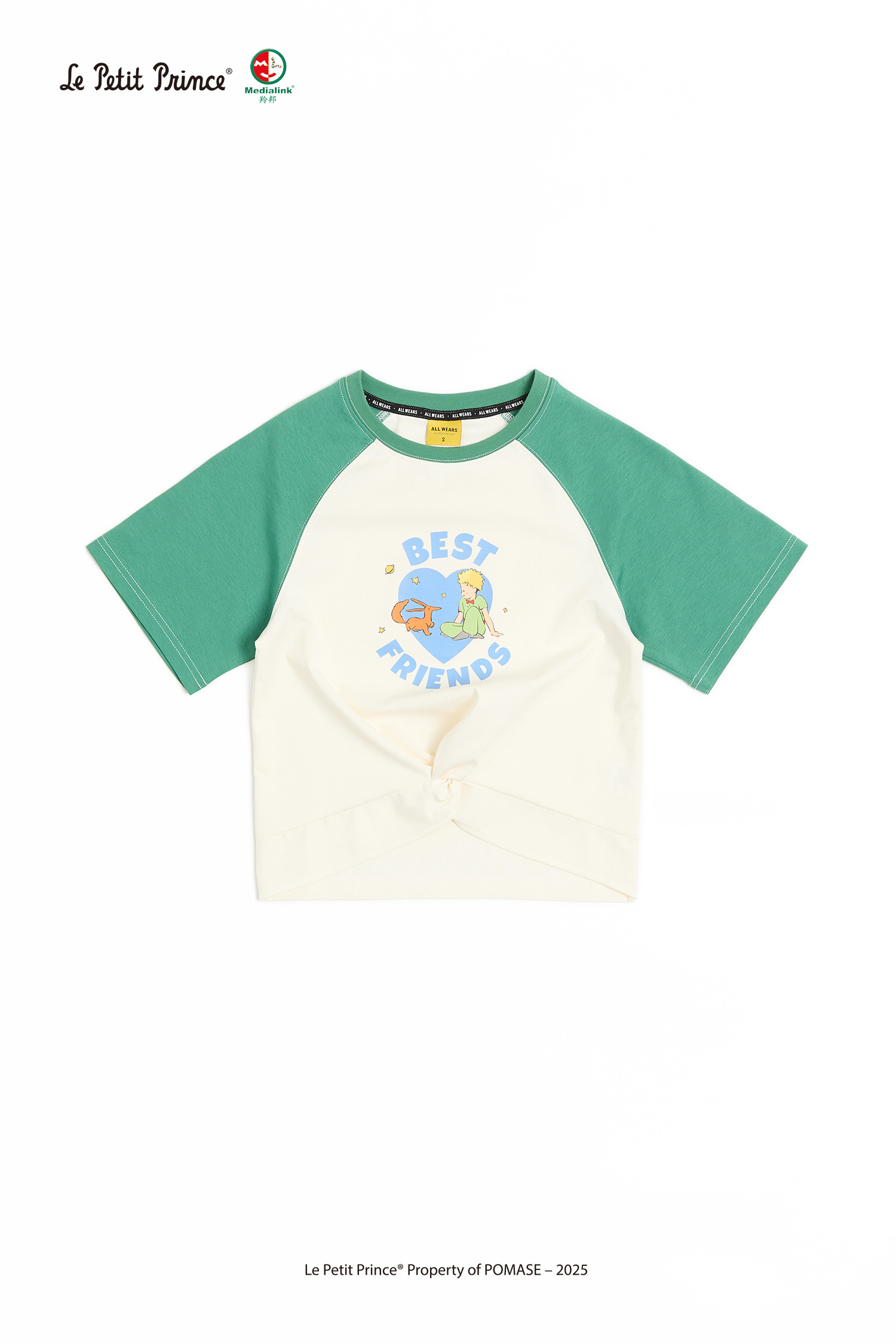 小王子 扭結印花短袖上衣(女)