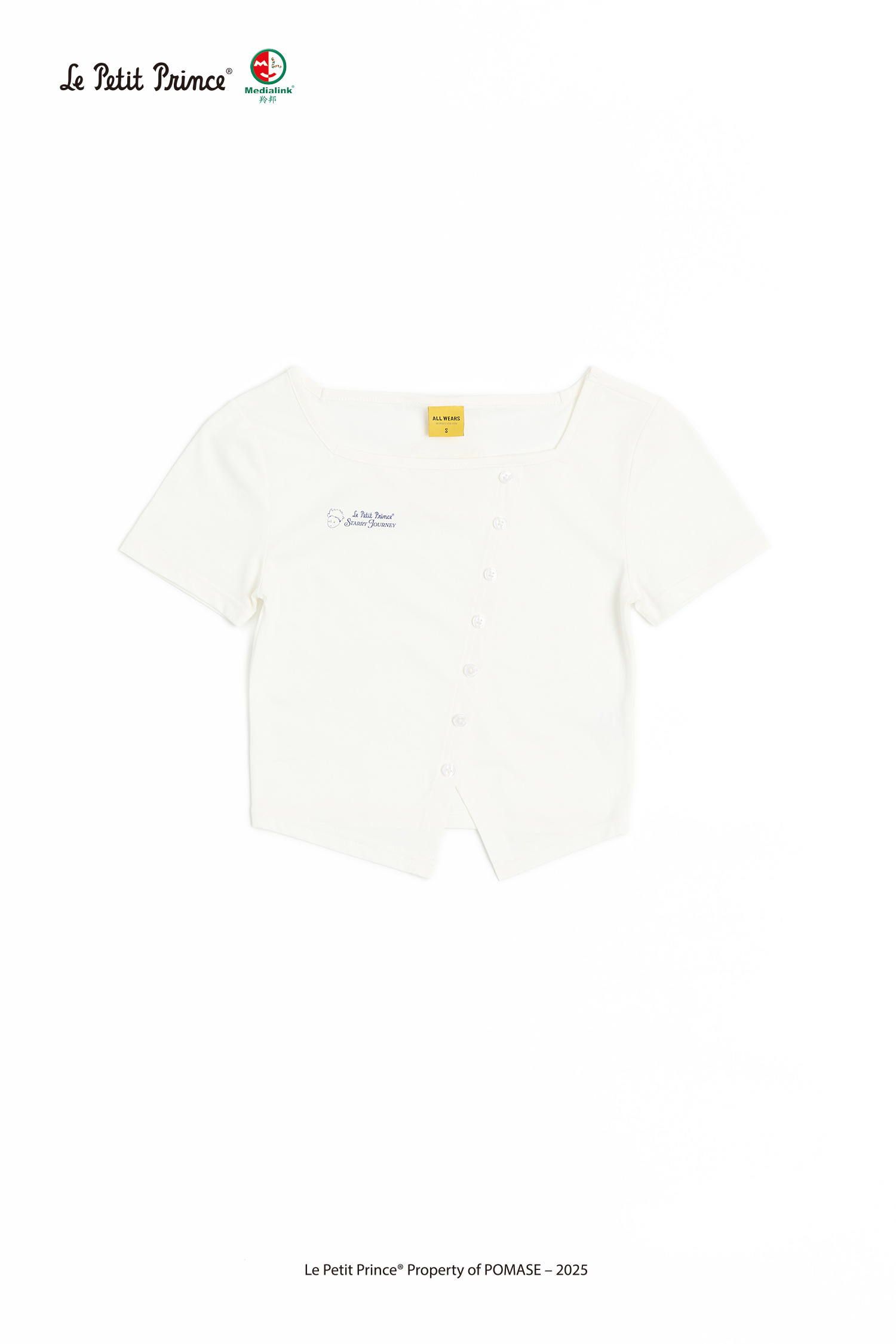 小王子 假開襟短袖上衣(女)