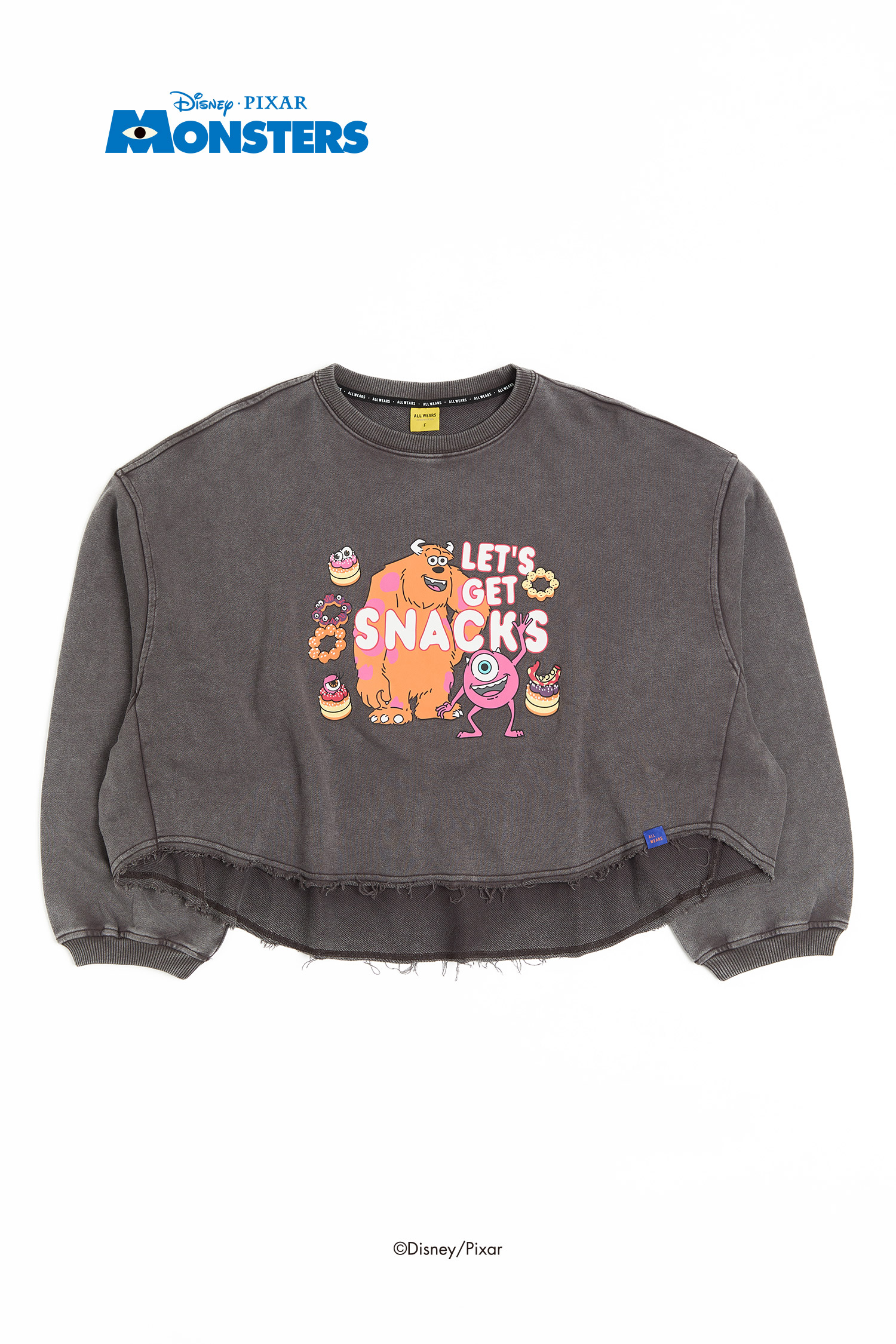 怪獸大學 水洗印花長袖上衣(女)