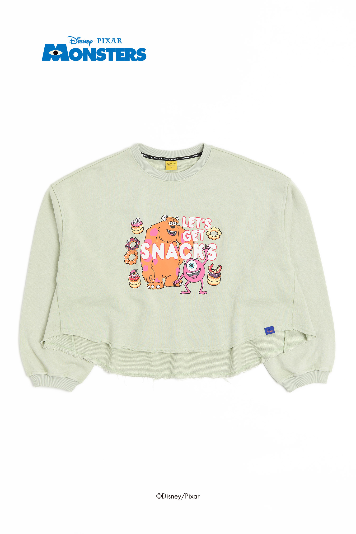 怪獸大學 水洗印花長袖上衣(女)