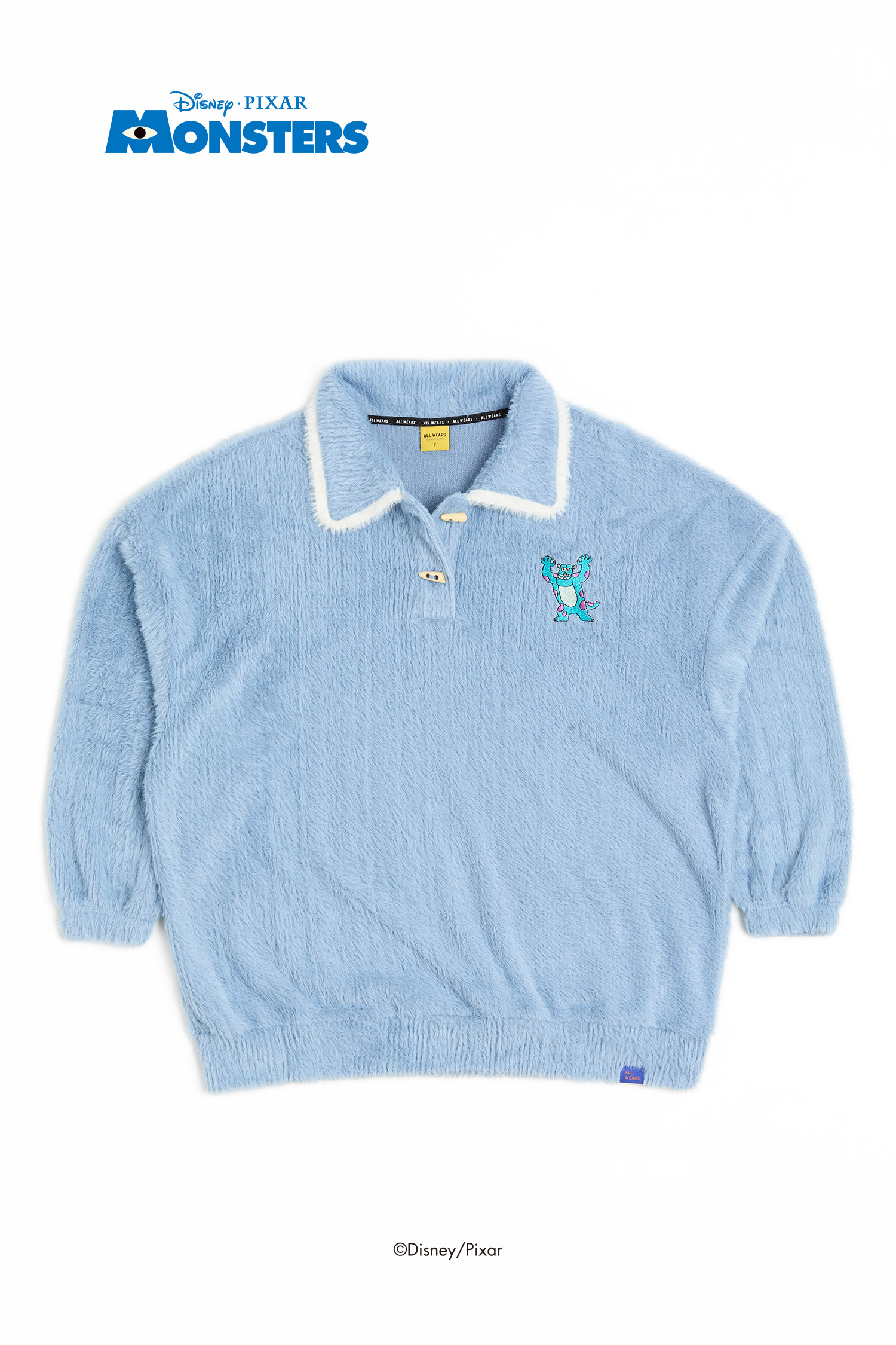 怪獸大學 水洗印花長袖上衣(女)