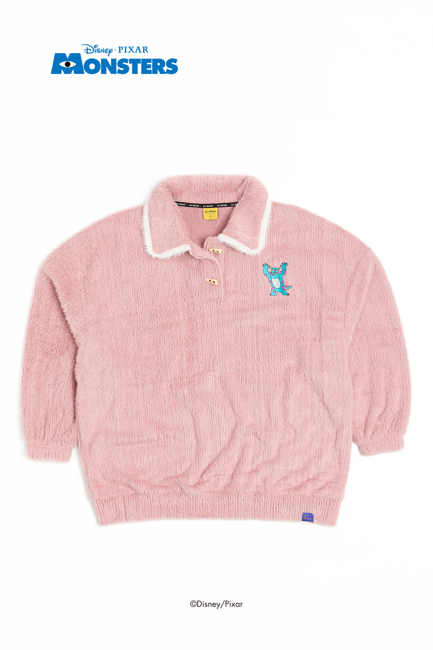 怪獸大學 水洗印花長袖上衣(女)