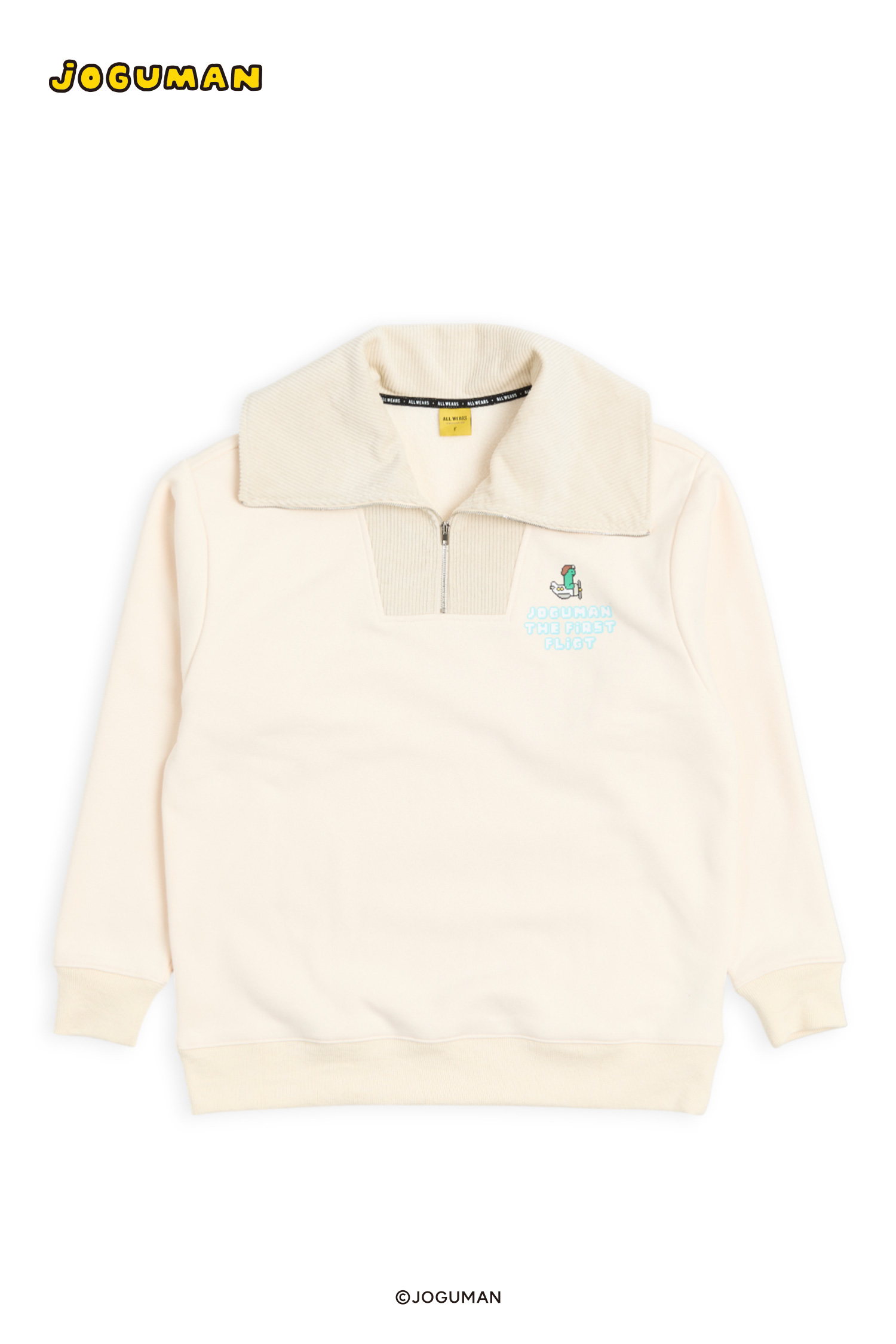 JOGUMAN 半開襟刷毛長袖上衣(女)