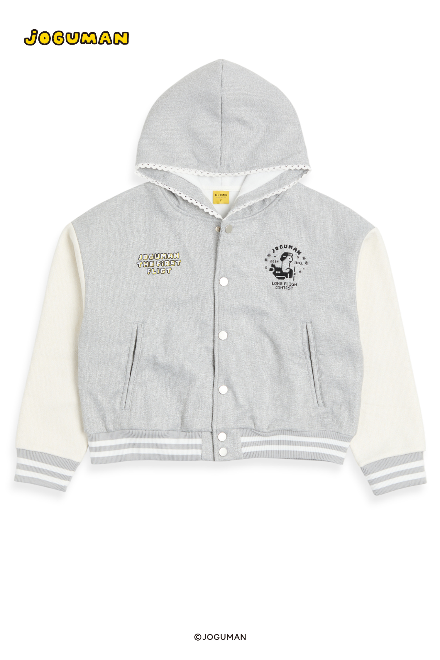 JOGUMAN 連帽棒球外套(女)