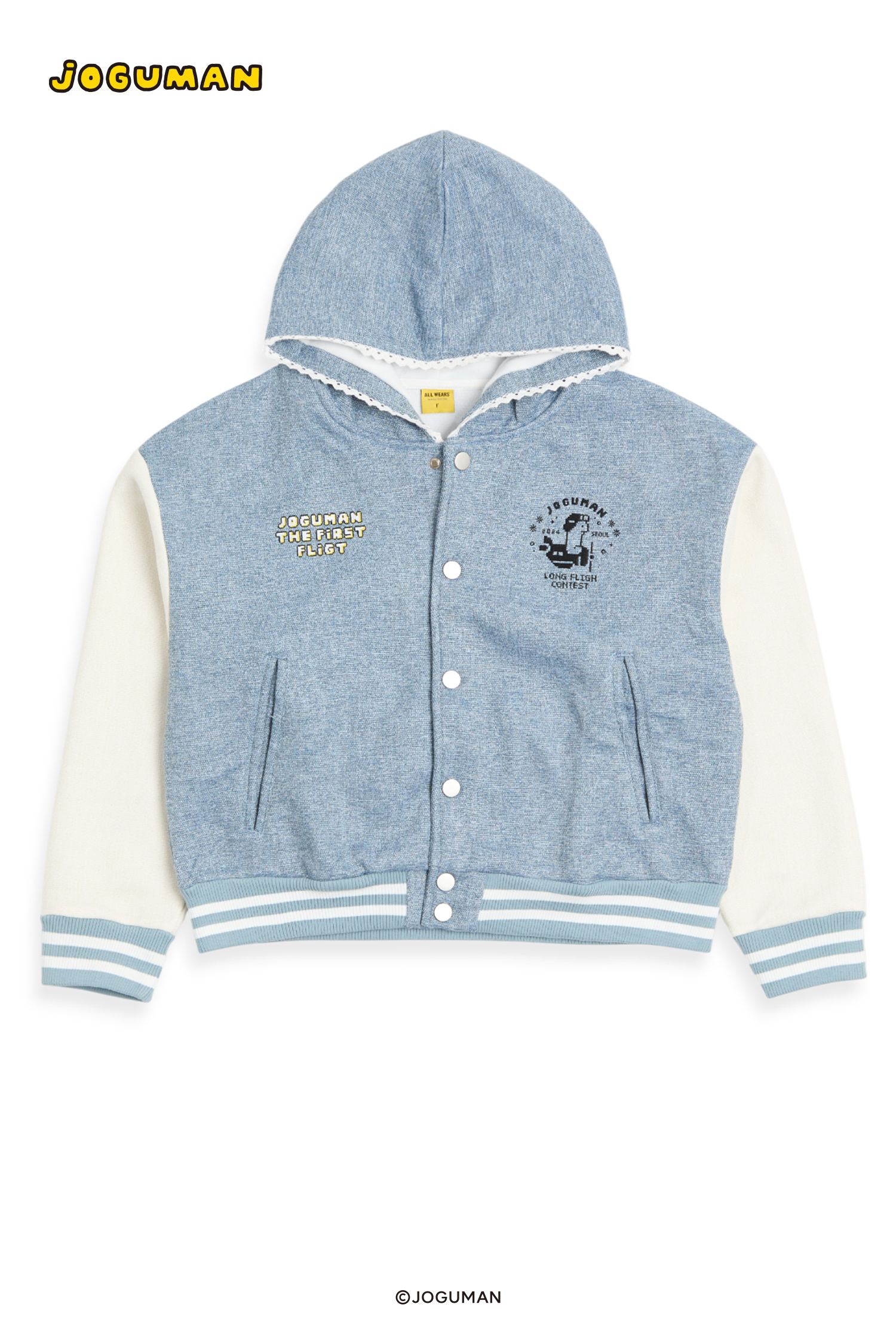 JOGUMAN 連帽棒球外套(女)