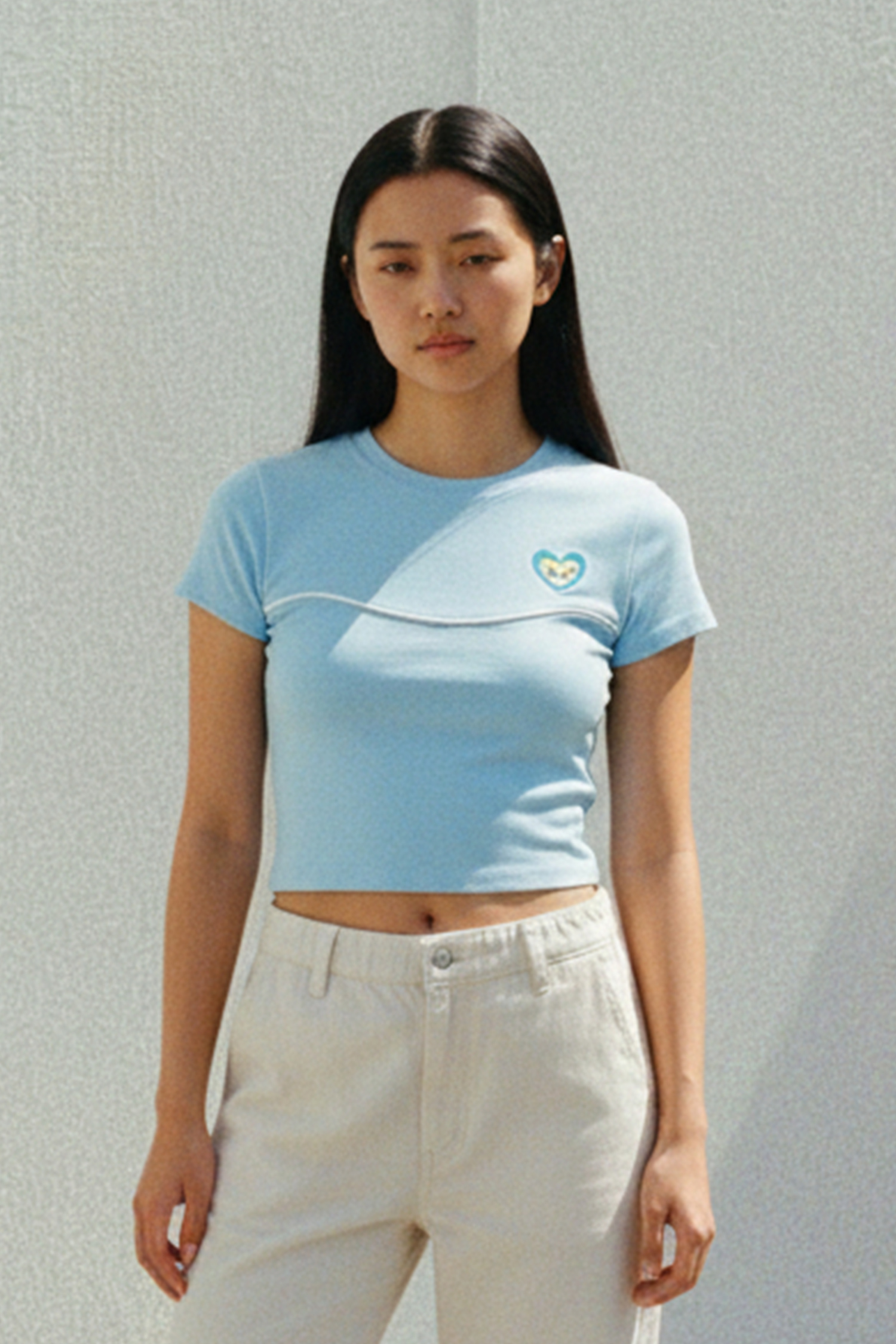 飛天小女警 剪接出芽短袖上衣(女)