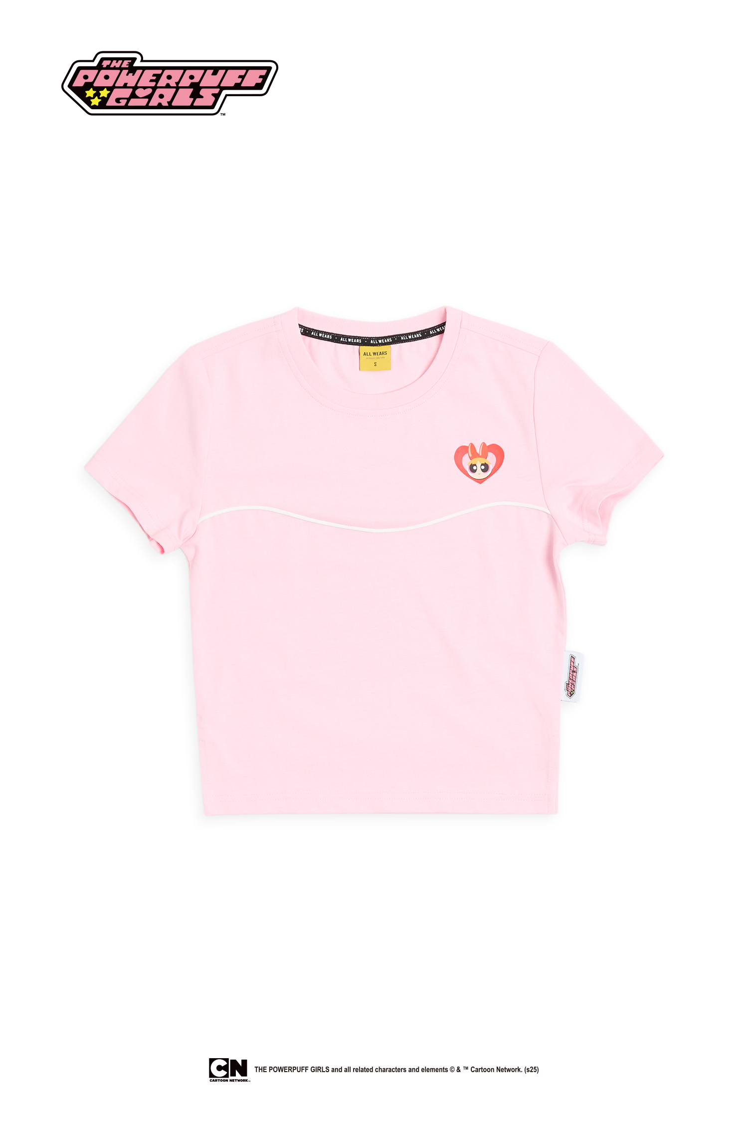 飛天小女警 剪接出芽短袖上衣(女)