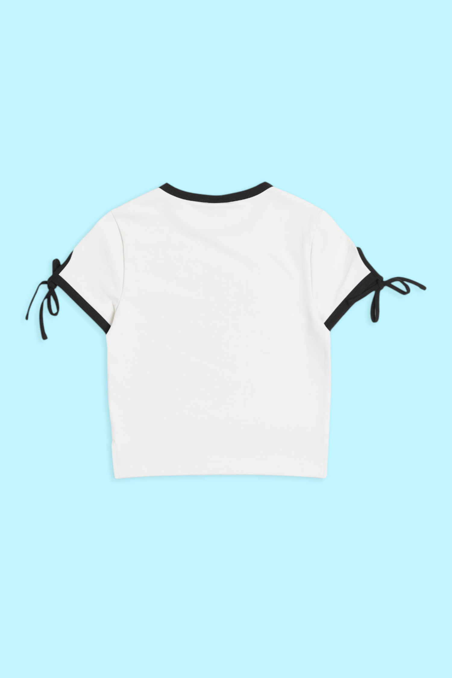 哆啦A夢 街頭滑板 撞色短袖上衣(女)