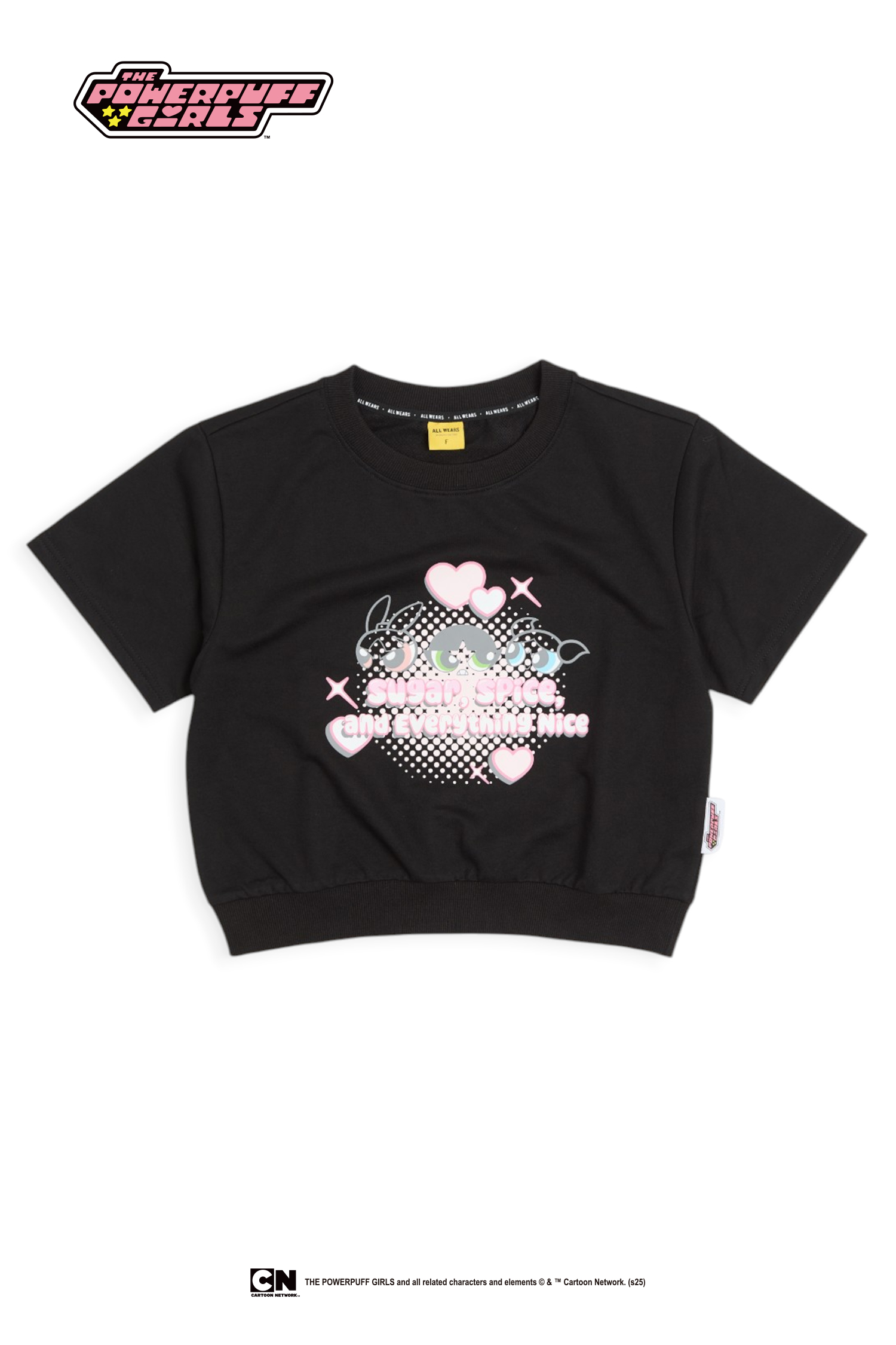 飛天小女警 寬鬆短版短袖上衣(女)