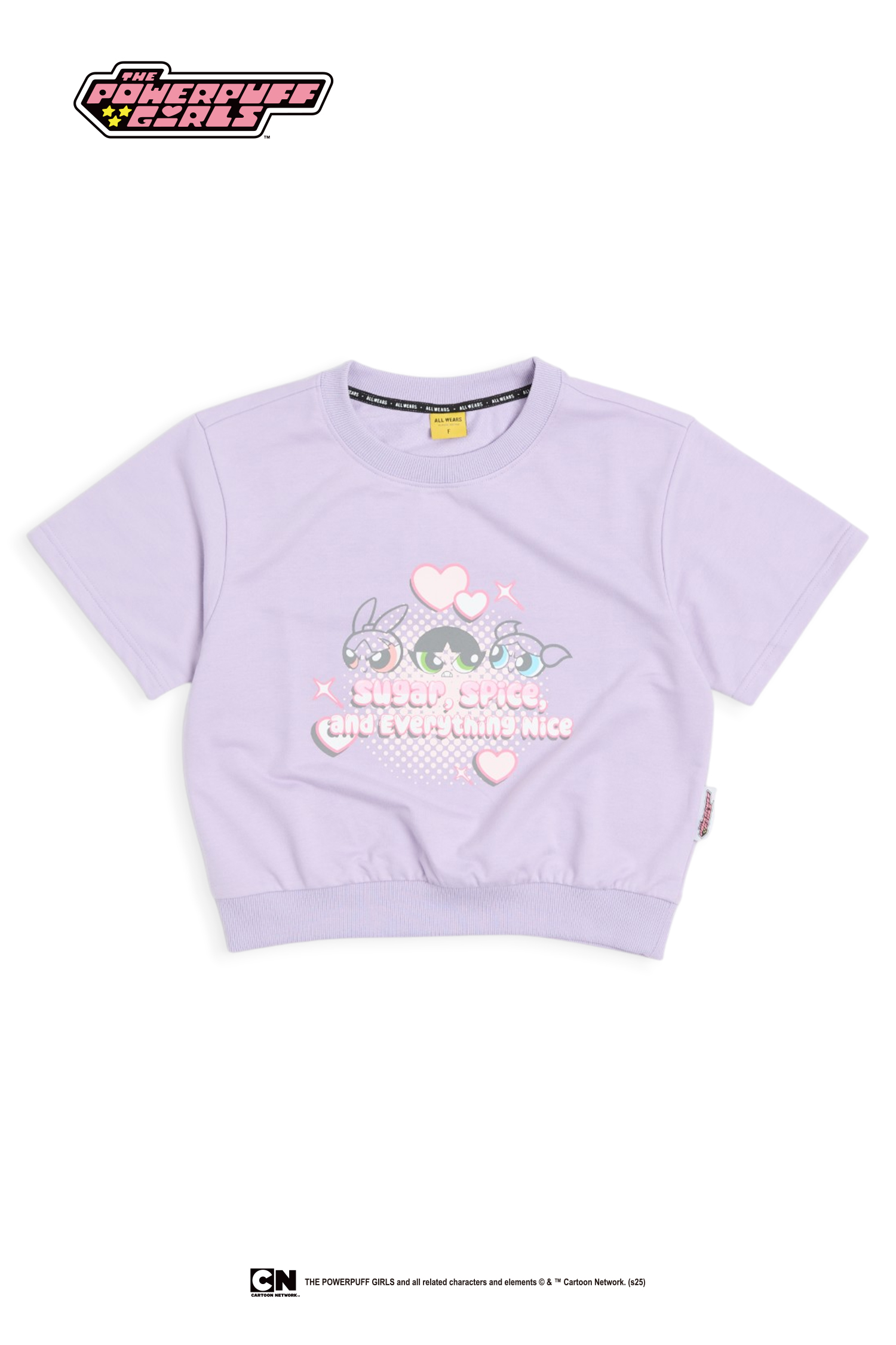 飛天小女警 寬鬆短版短袖上衣(女)