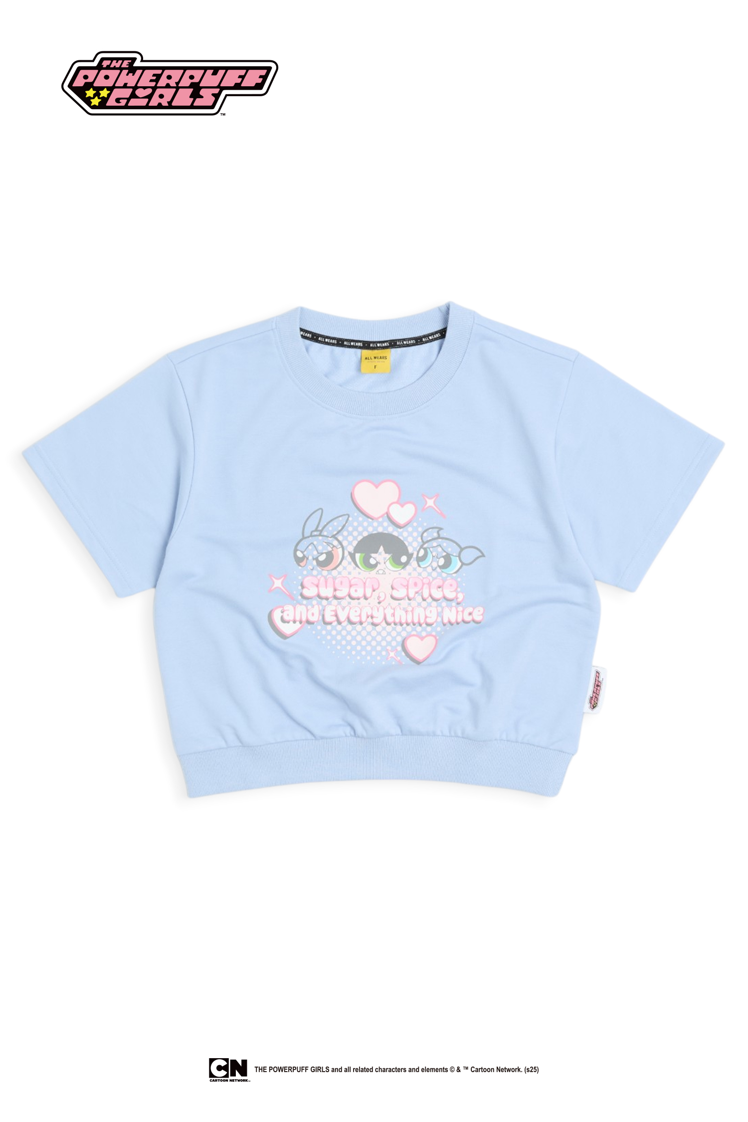 飛天小女警 寬鬆短版短袖上衣(女)