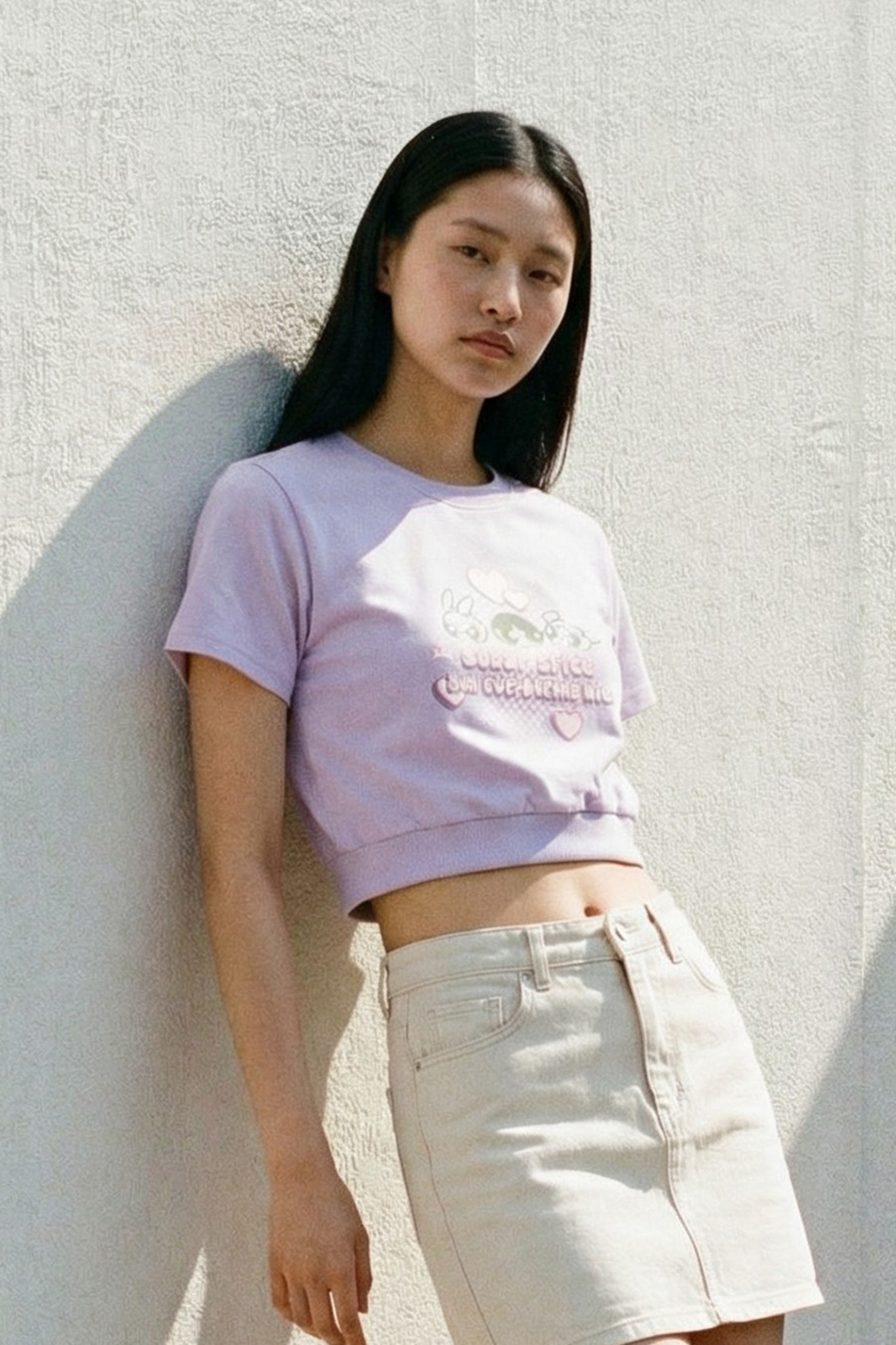 飛天小女警 寬鬆短版短袖上衣(女)