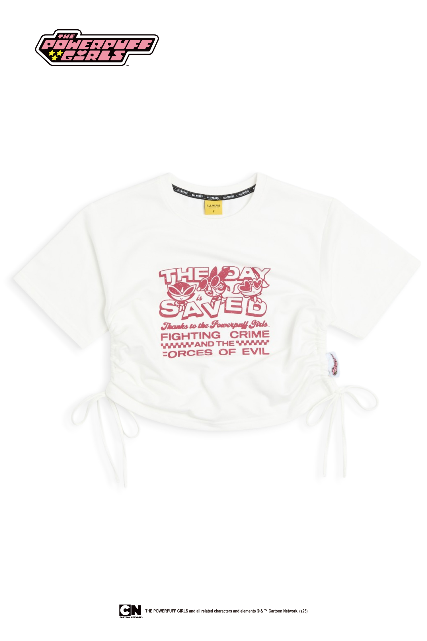 飛天小女警 抽繩復古短袖上衣(女)