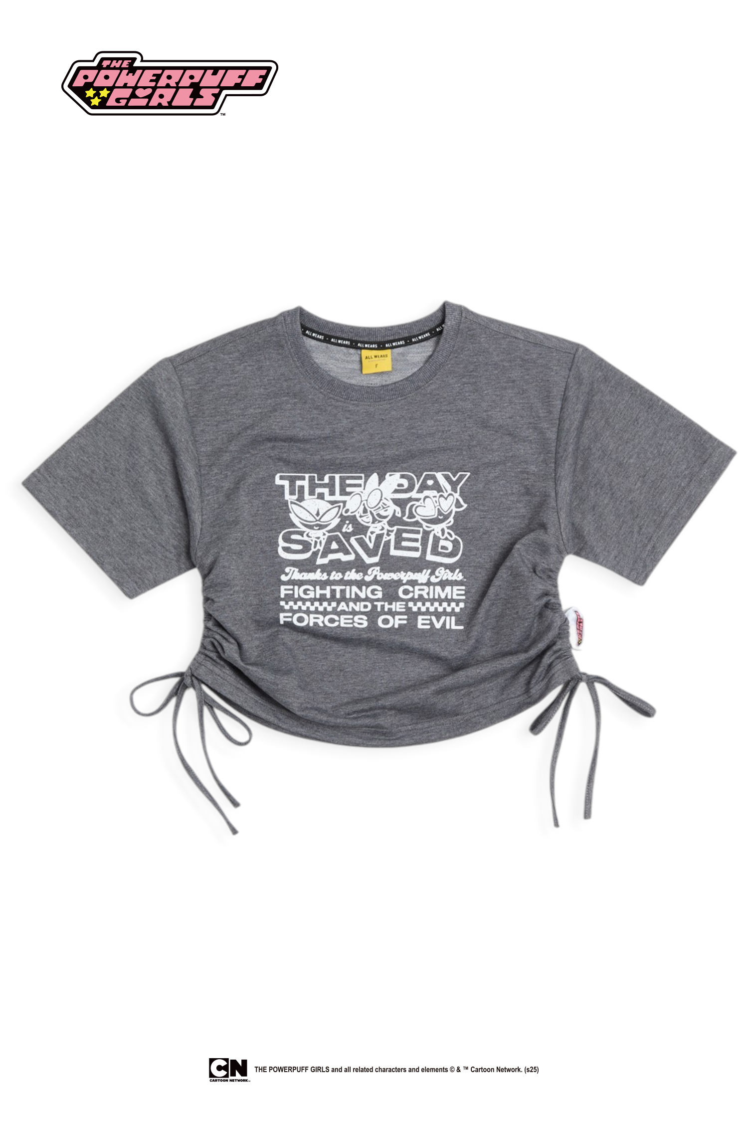 飛天小女警 抽繩復古短袖上衣(女)