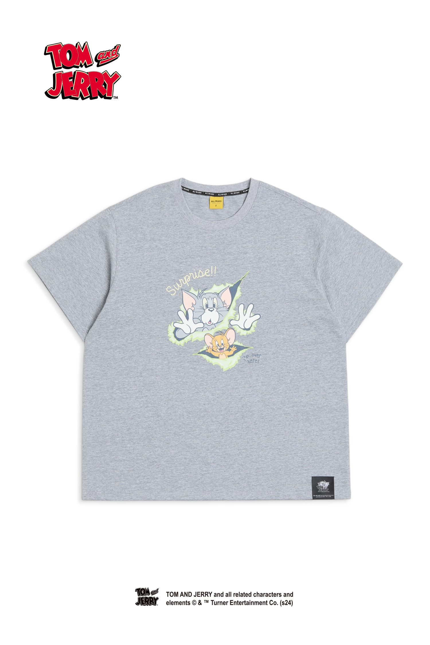 TOM AND JERRY 寬鬆版印花短袖上衣(女)