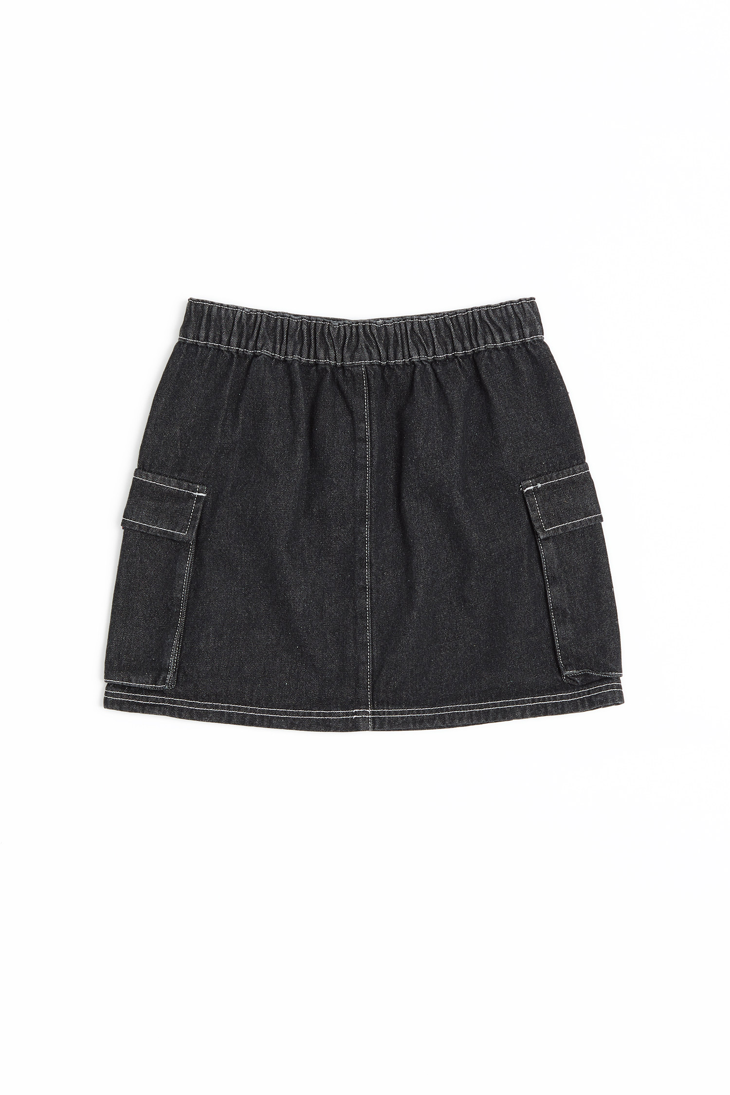 ALL WEARS 明線雙口袋牛仔短裙(女)