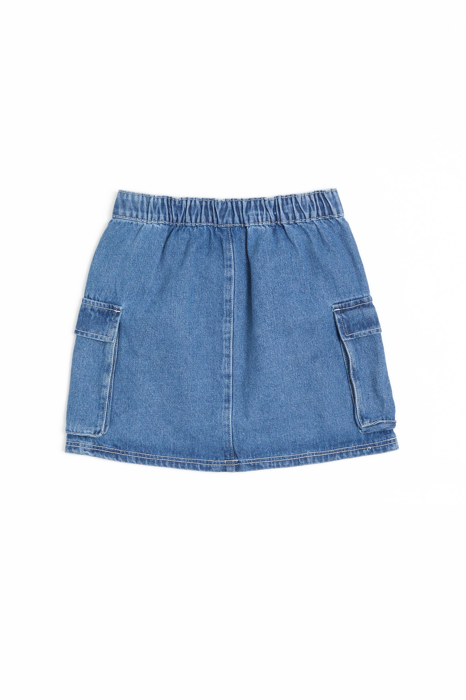 ALL WEARS 明線雙口袋牛仔短裙(女)