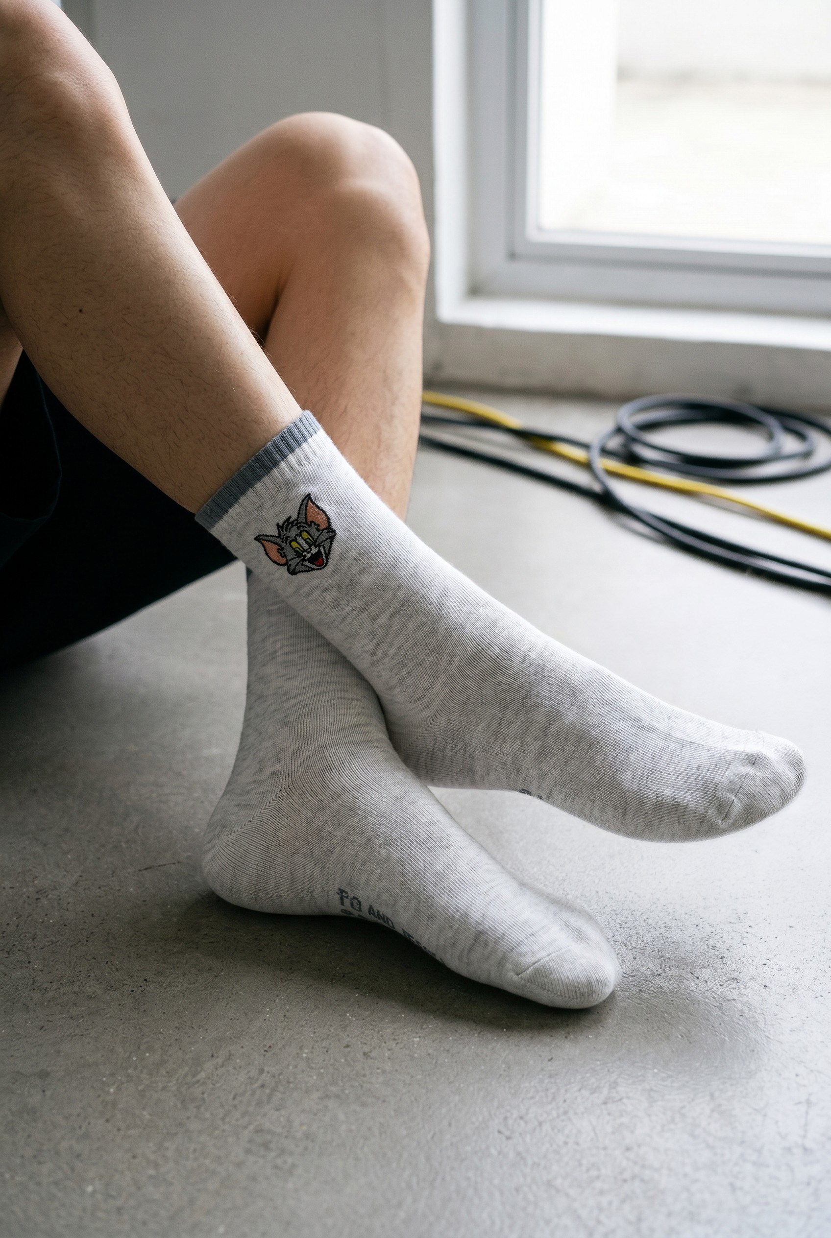 TOM AND JERRY 刺繡長襪