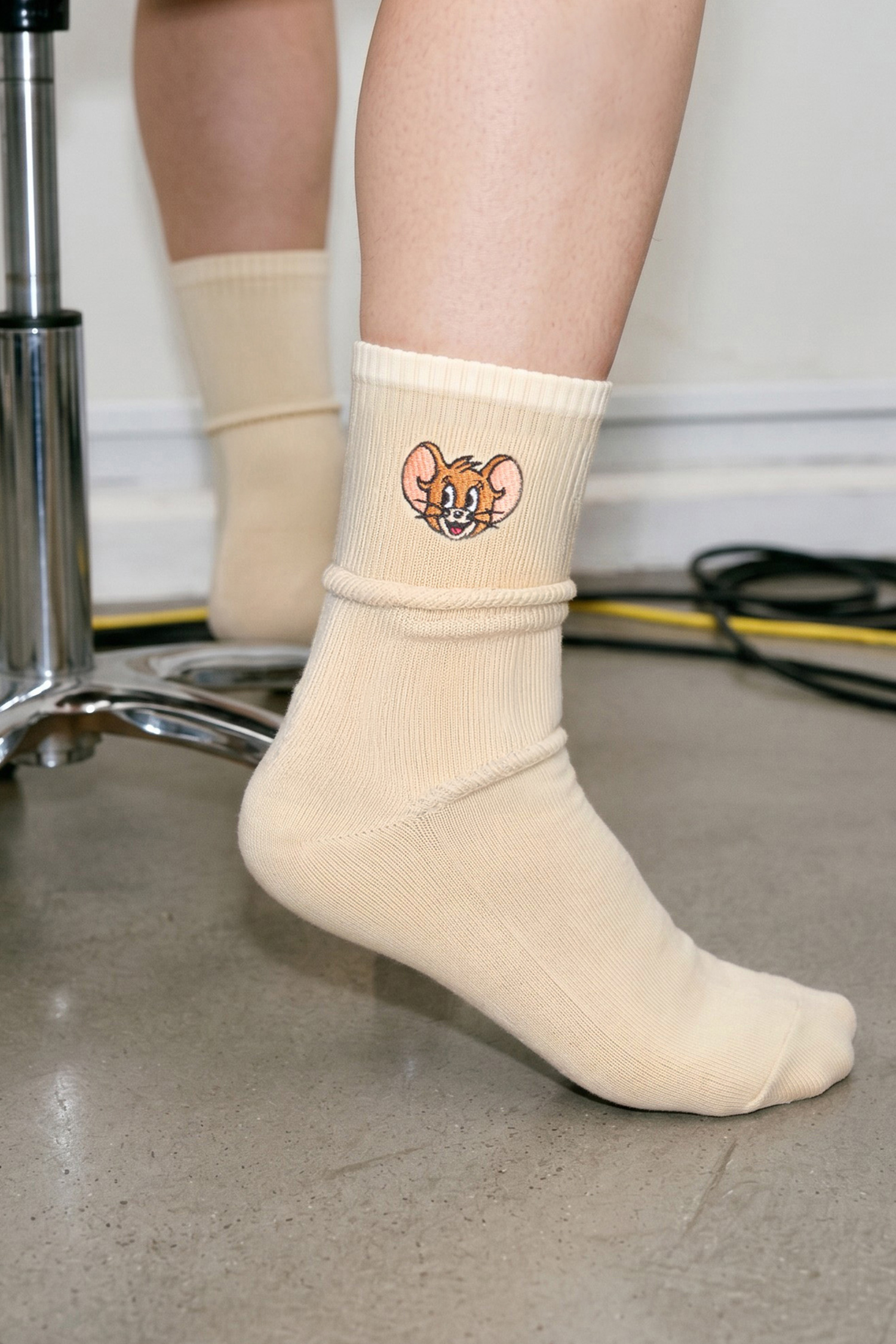 TOM AND JERRY 刺繡長襪