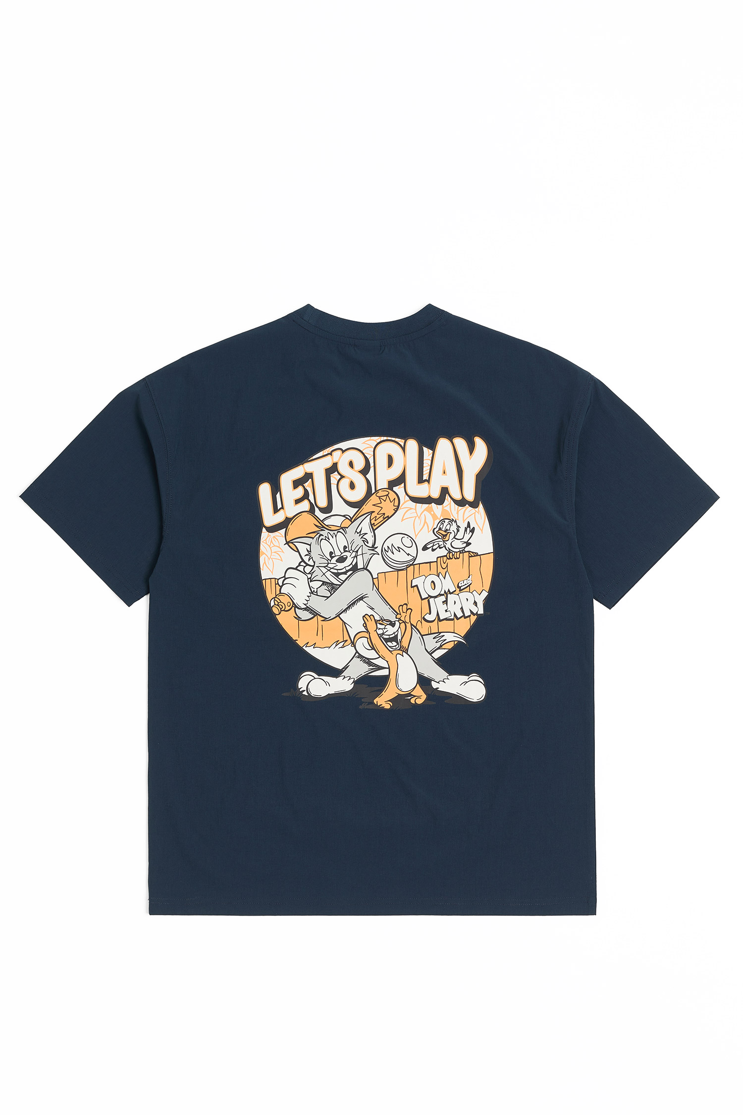 TOM AND JERRY 網布拼接 口袋短袖上衣