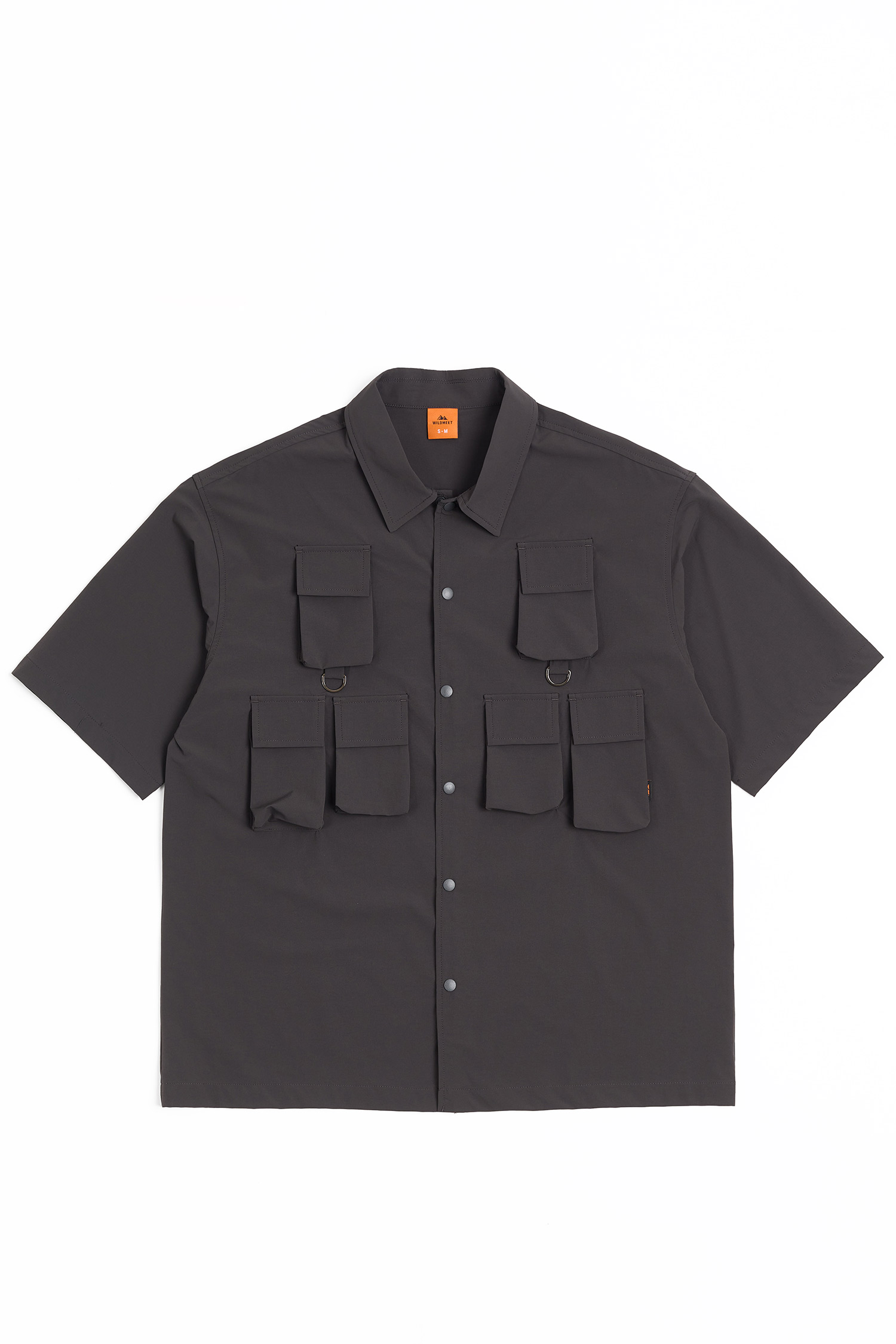 WILDMEET 輕量速乾 多口袋短袖襯衫
