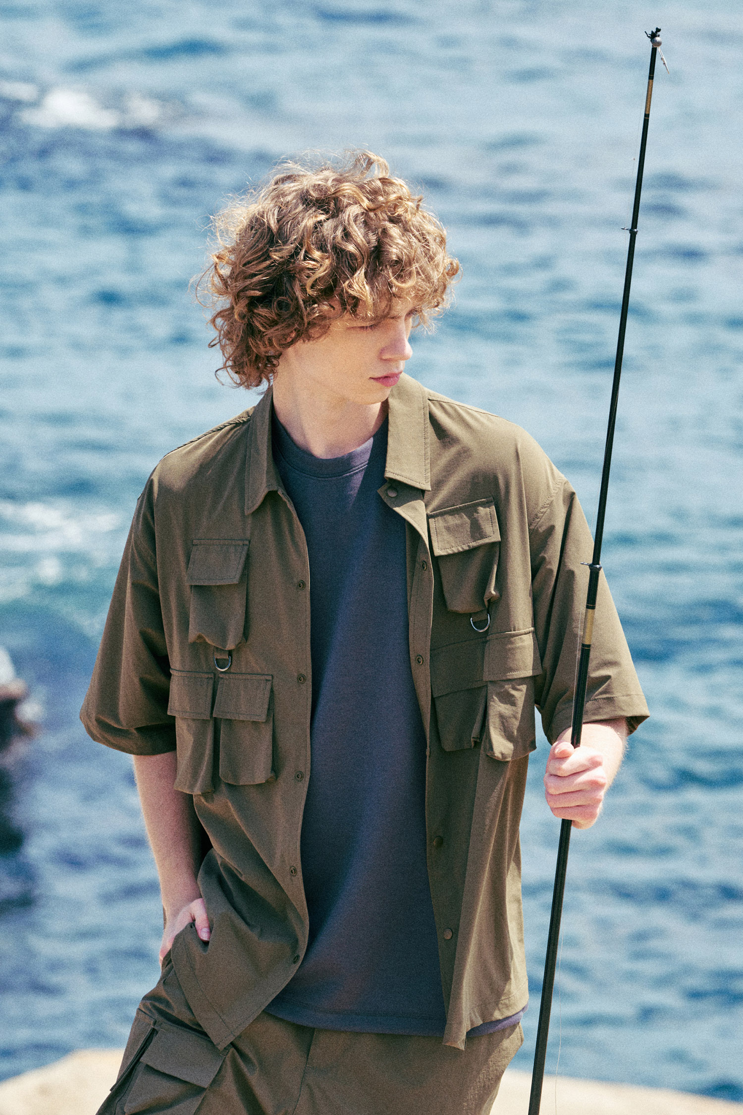 WILDMEET 輕量速乾 多口袋短袖襯衫