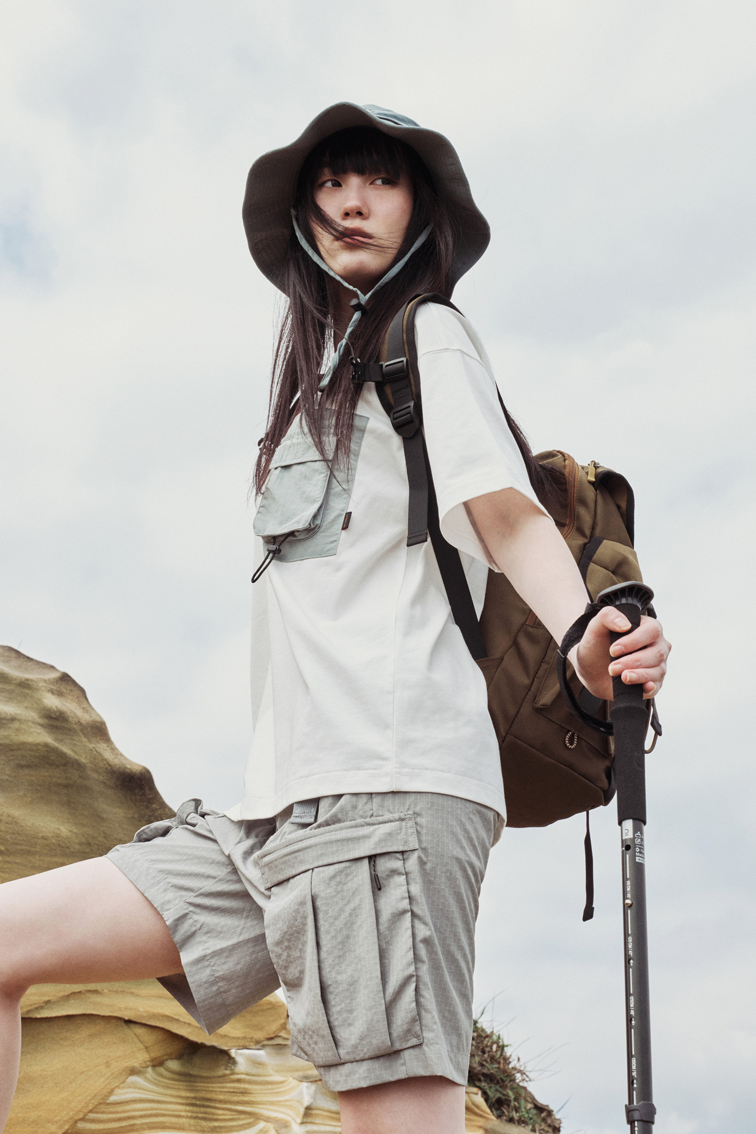 WILDMEET 拼貼口袋 潮棉短袖上衣