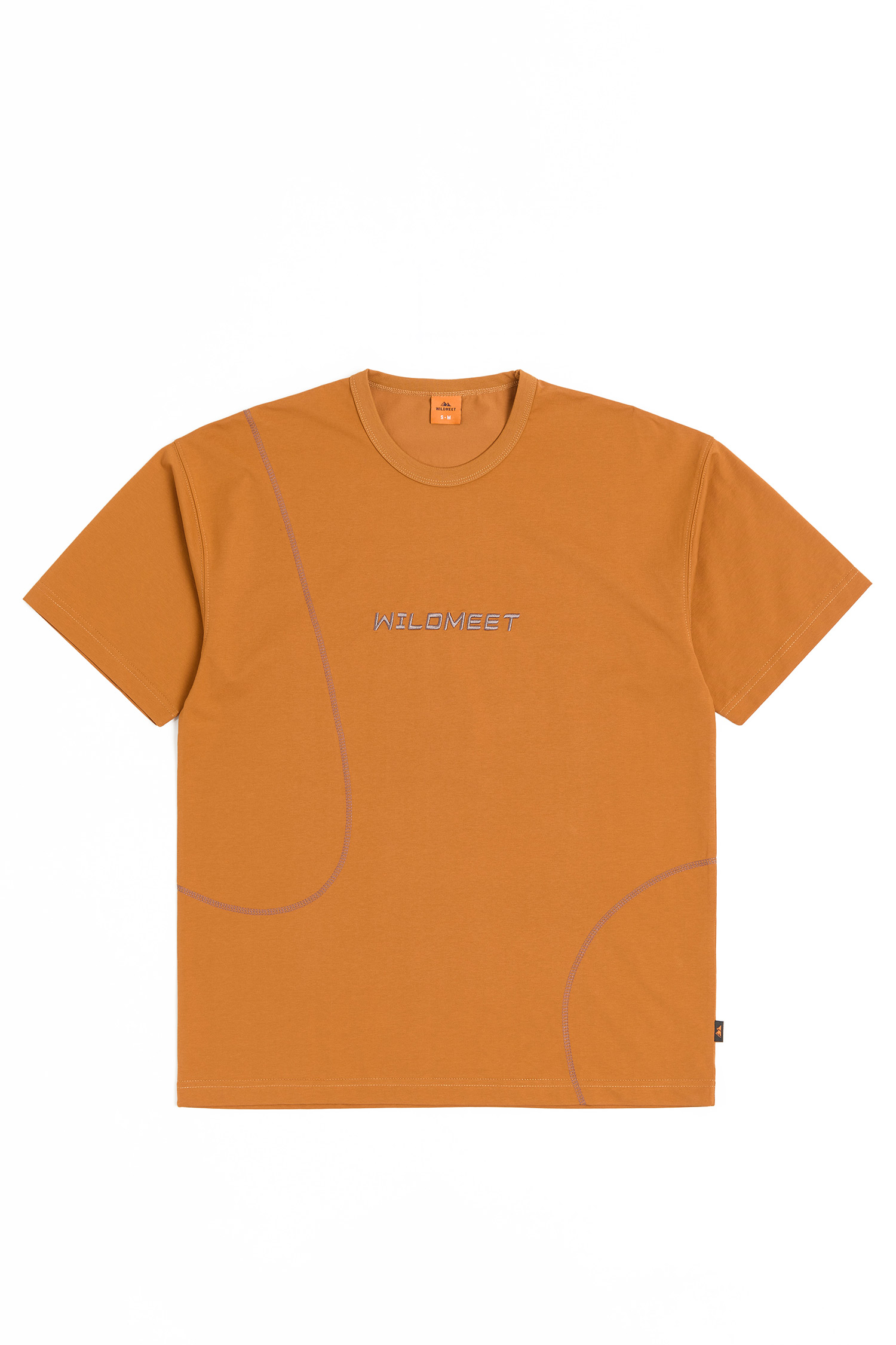 WILDMEET 弧形爬線 涼感棉短袖上衣