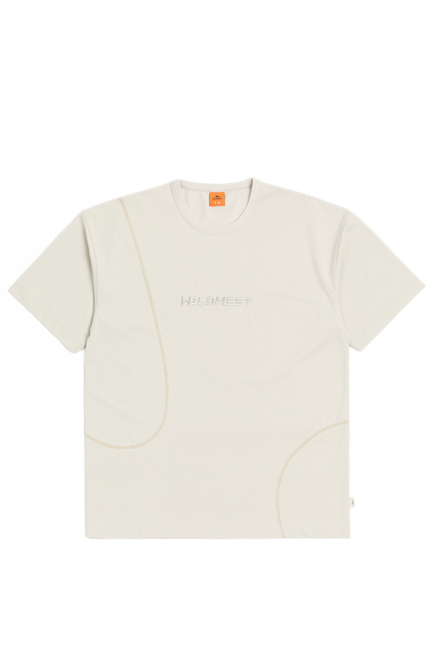 WILDMEET 弧形爬線 涼感棉短袖上衣