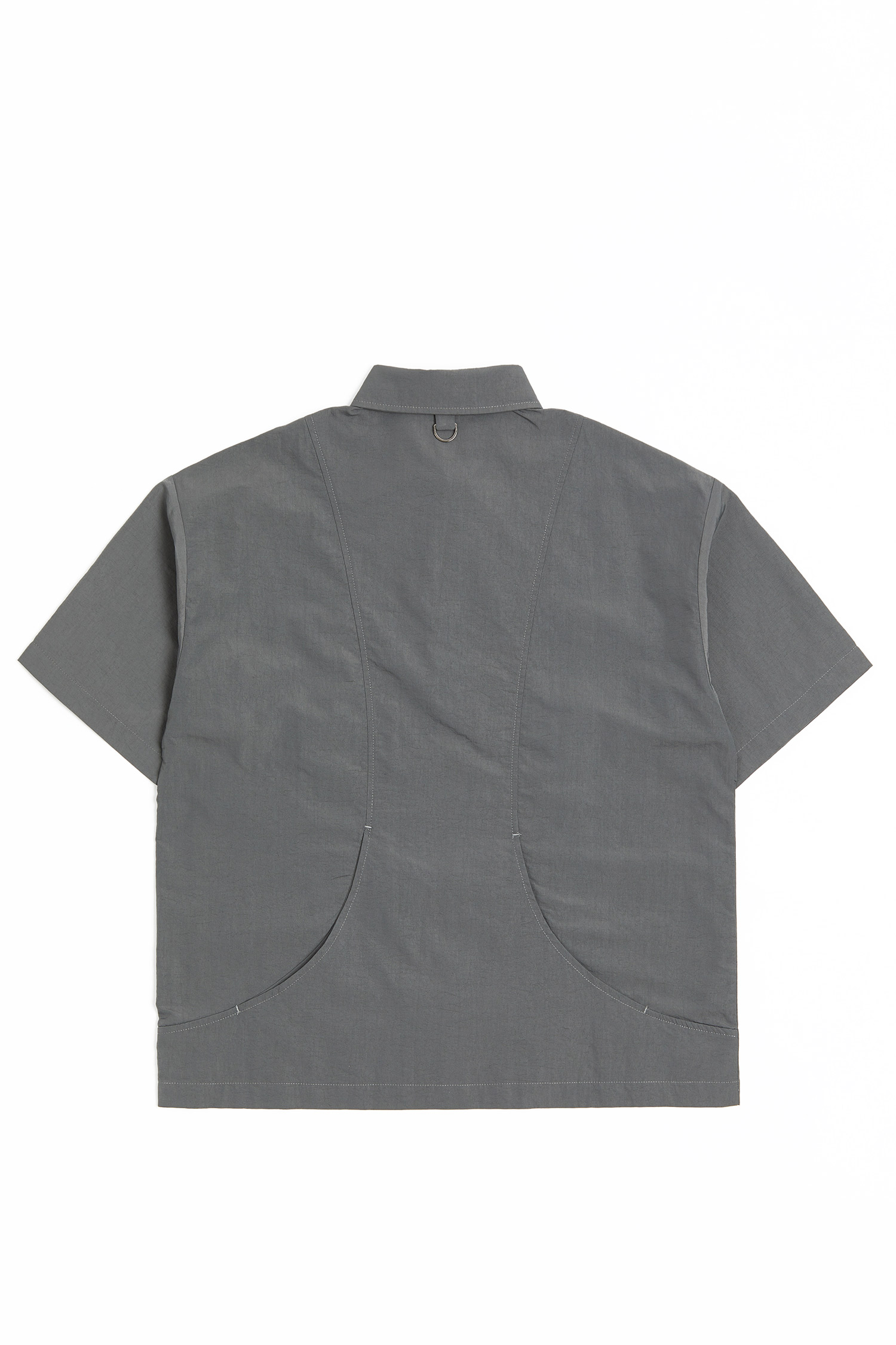 太空系列 尼龍皺 剪接造型襯衫