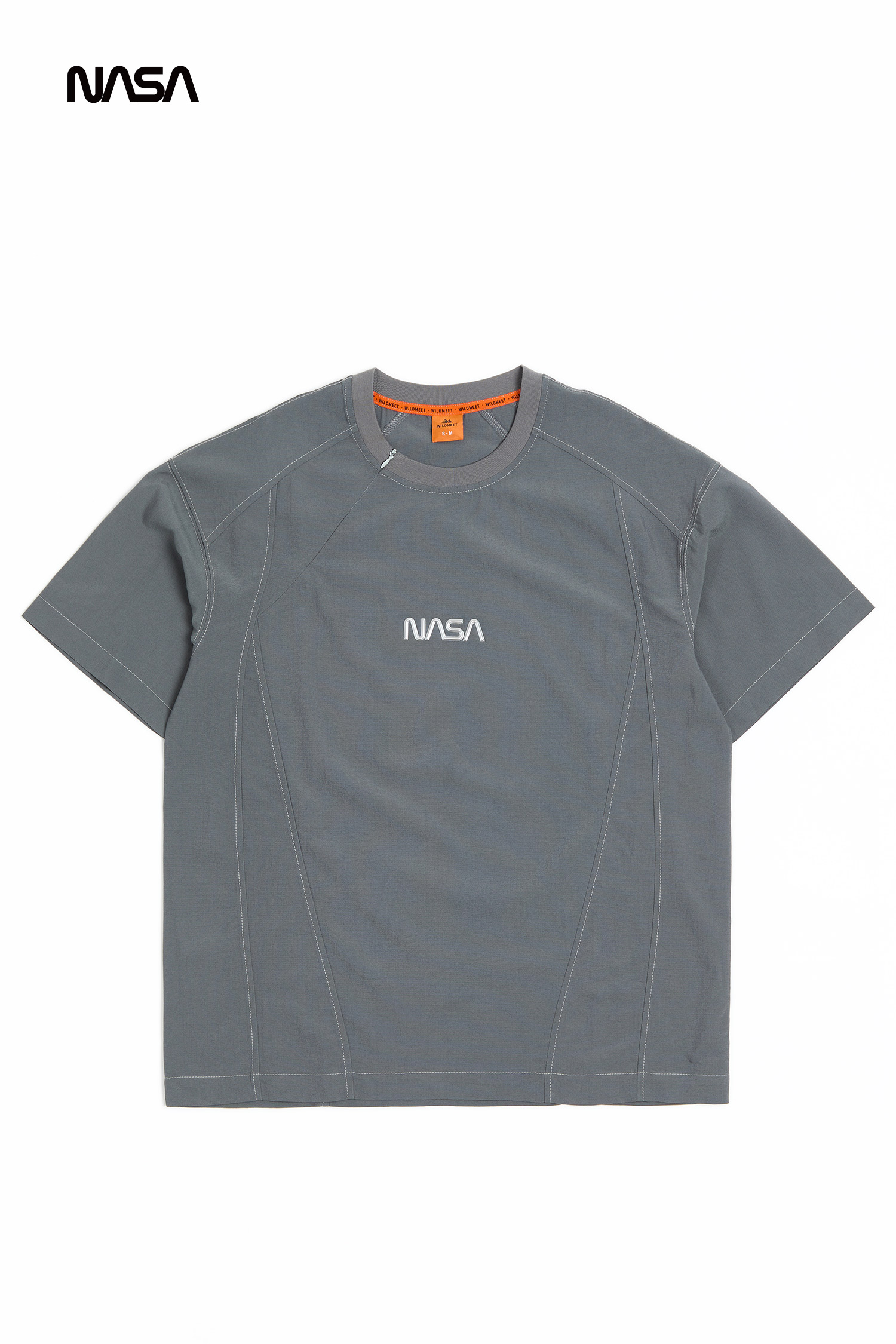 太空系列 斜拉鏈造型短袖上衣