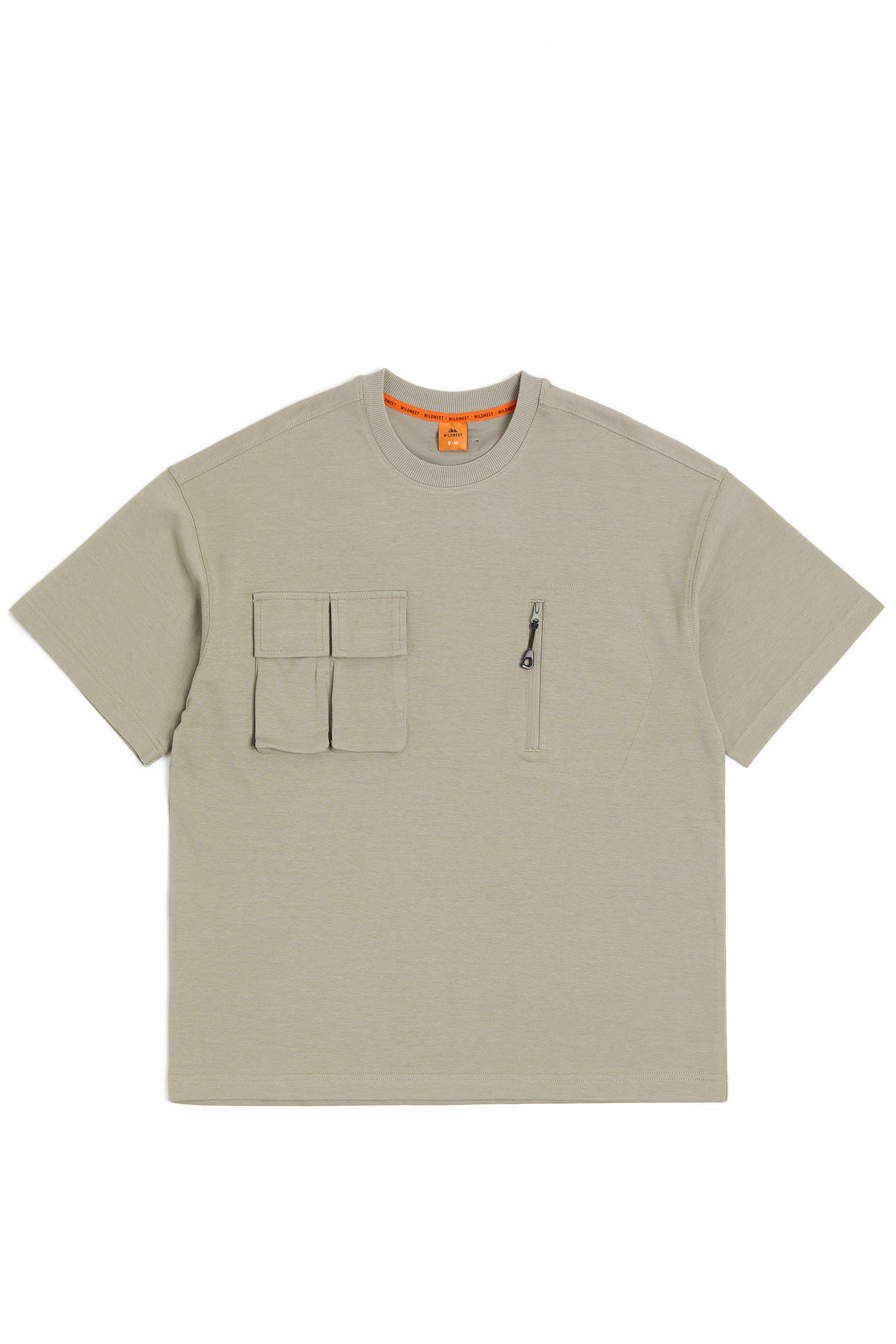 個性棉感 口袋短袖上衣